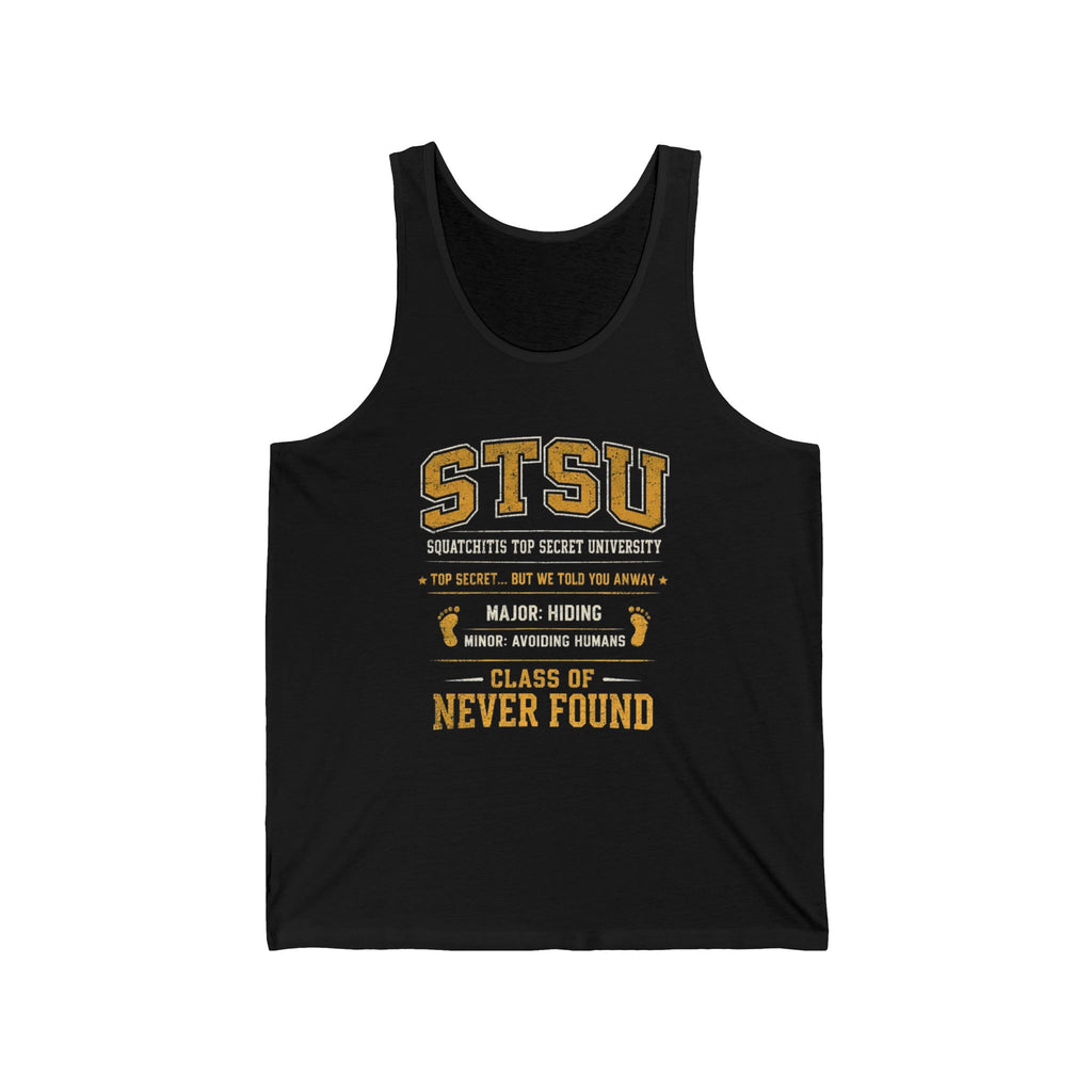 STSU Squatchitis University tank top | Sasquatch College Mascot design