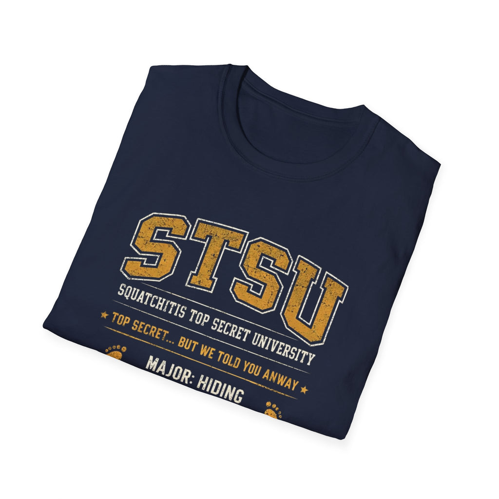 Squatchitis Bigfoot Top Secret University T-Shirt | Sasquatch College Tee