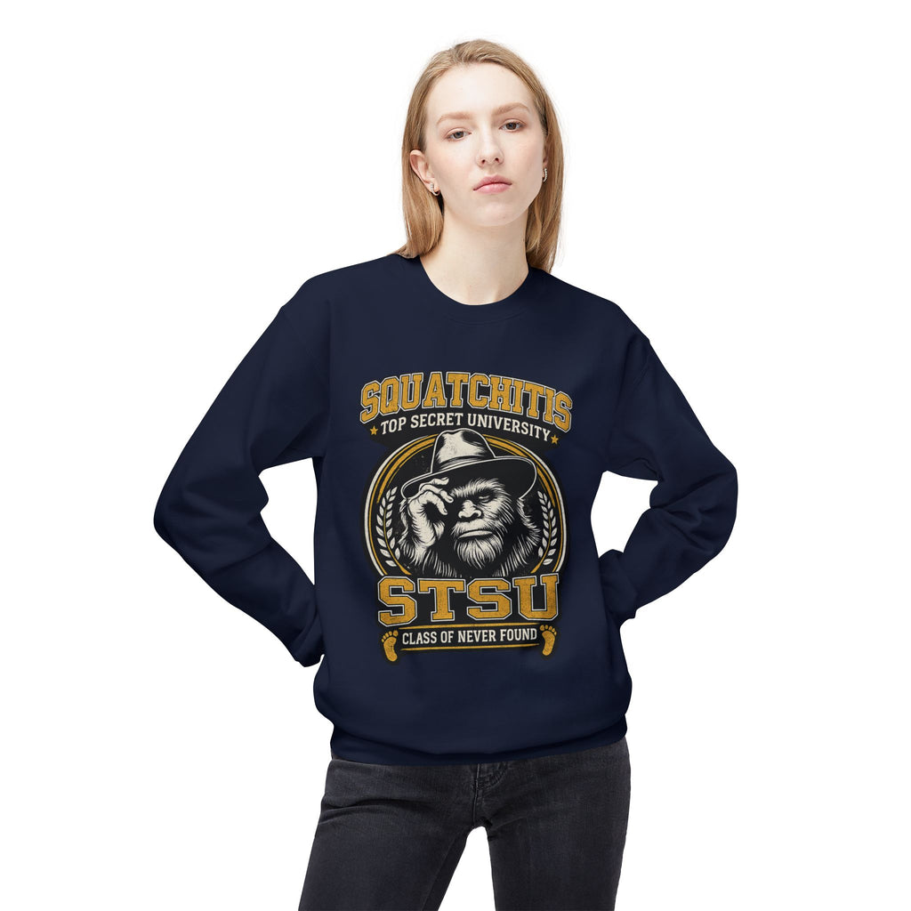 Squatchitis University Bigfoot Sweatshirt | Sasquatch Monster cryptid crewneck