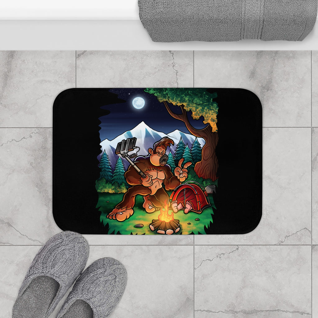 Bigfoot Selfie Bath Mat