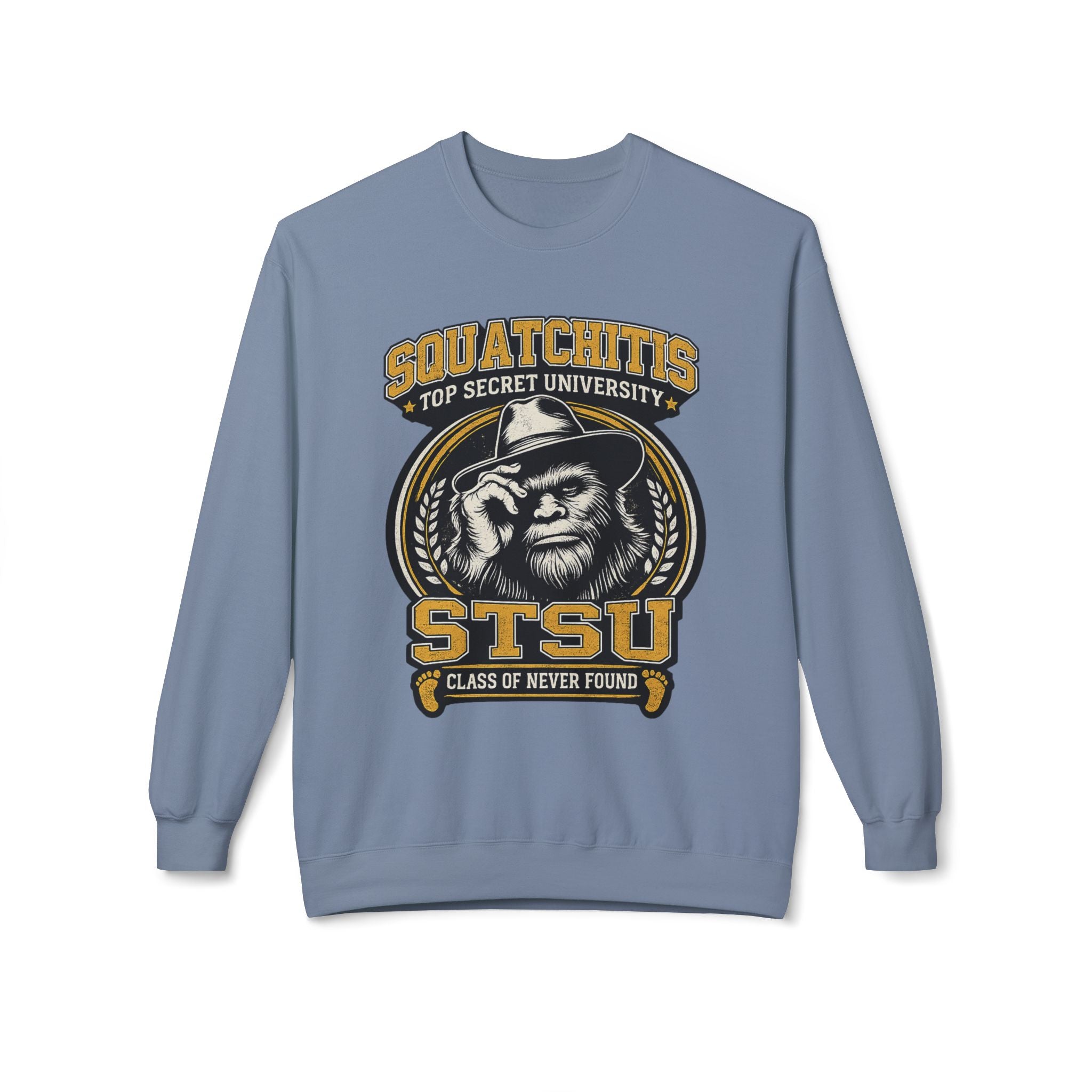 Squatchitis University Bigfoot Sweatshirt | Sasquatch Monster cryptid crewneck