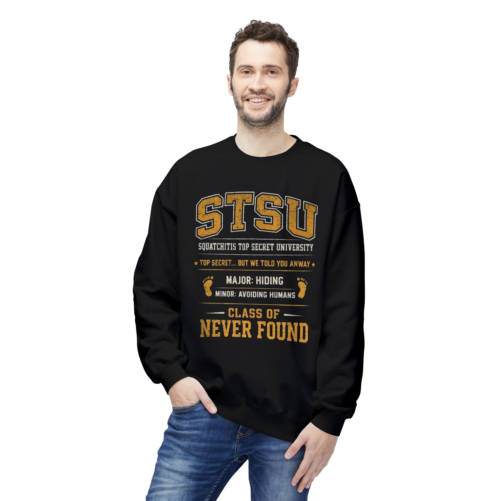 Bigfoot University Squatchitis Sweatshirt | STSU Top Secret  Sweatshirt