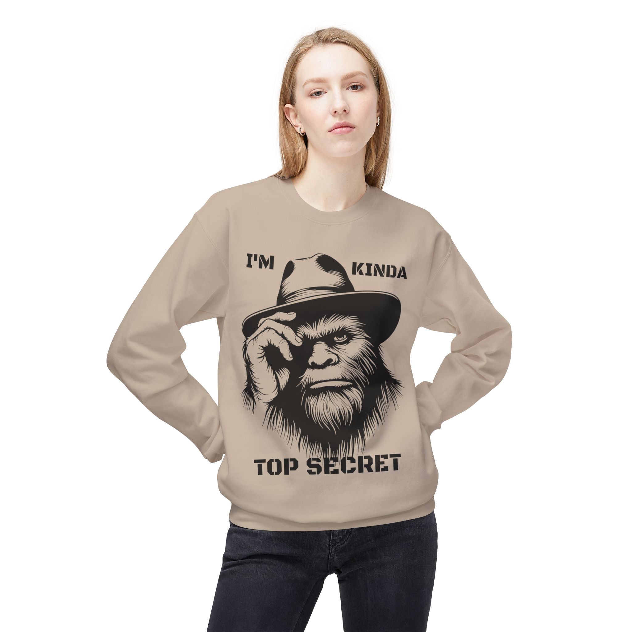 Top Secret Bigfoot Sweatshirt | Funny Sasquatch Crewneck