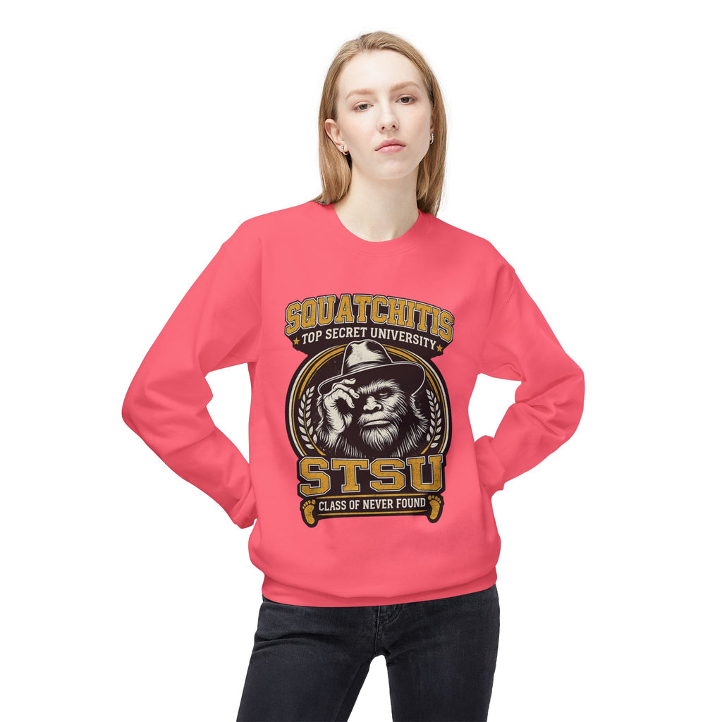 Squatchitis University Bigfoot Sweatshirt | Sasquatch Monster cryptid crewneck