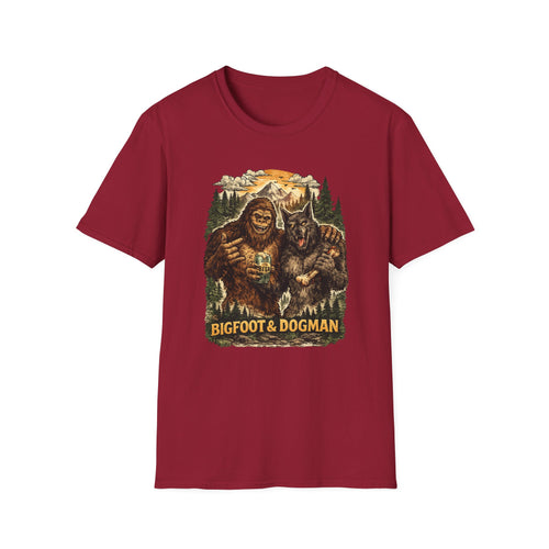 Bigfoot & Dog Man Buddy T-Shirt