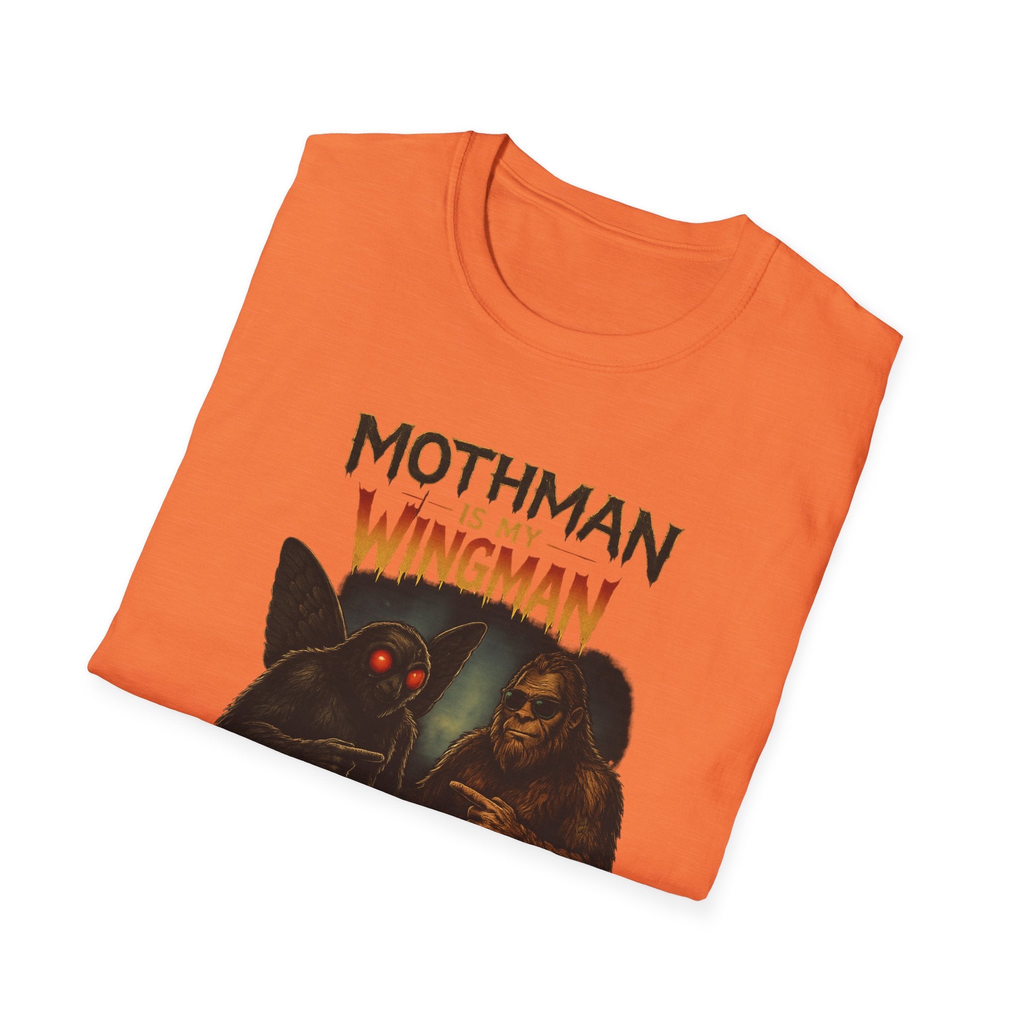 Bigfoot & Mothman Tee — Cryptid Duo Graphic T-Shirt