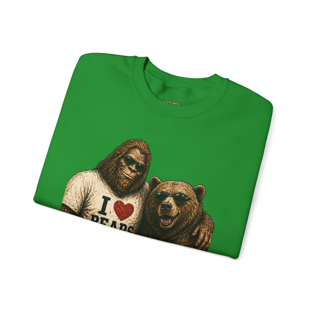 Squatchitis Top Secret University Bigfoot & son family Crewneck Sweatshirt
