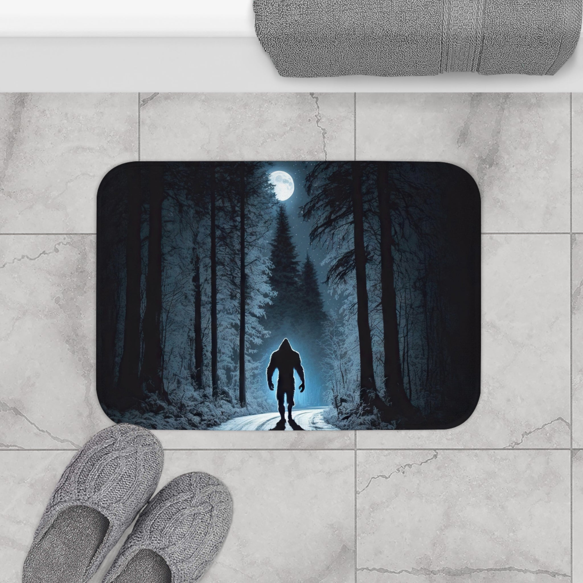 Bigfoot, Sasquatch, Bigfoot gifts, Bath Mat