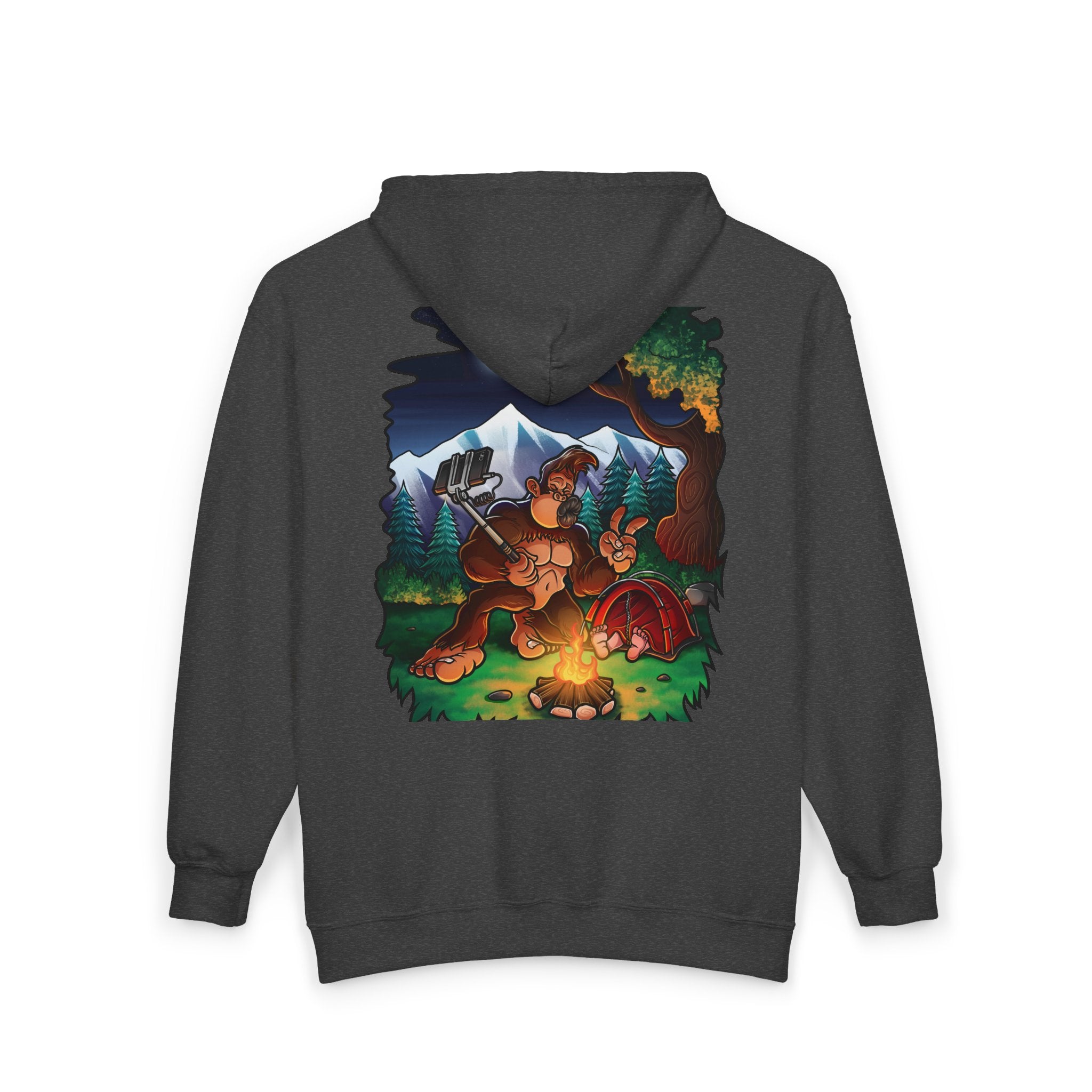 Bigfoot selfie - Heavy Blend™ Full Zip Hooded Sweatshirt