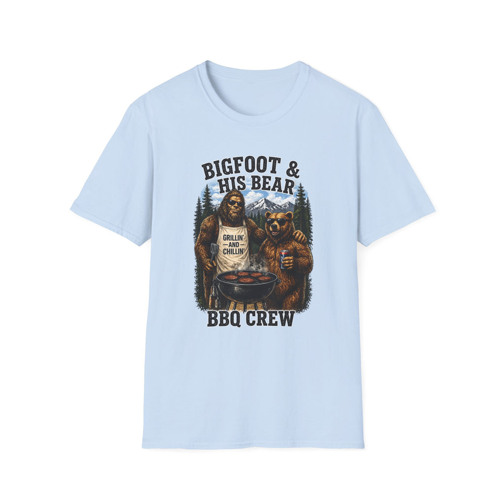 Bigfoot & Bear Grillin' and Chillin' BBQ T-Shirt