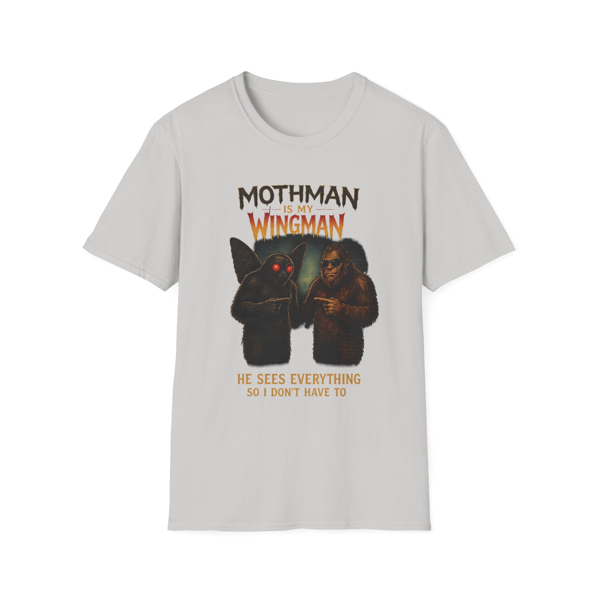 Bigfoot & Mothman Tee — Cryptid Duo Graphic T-Shirt