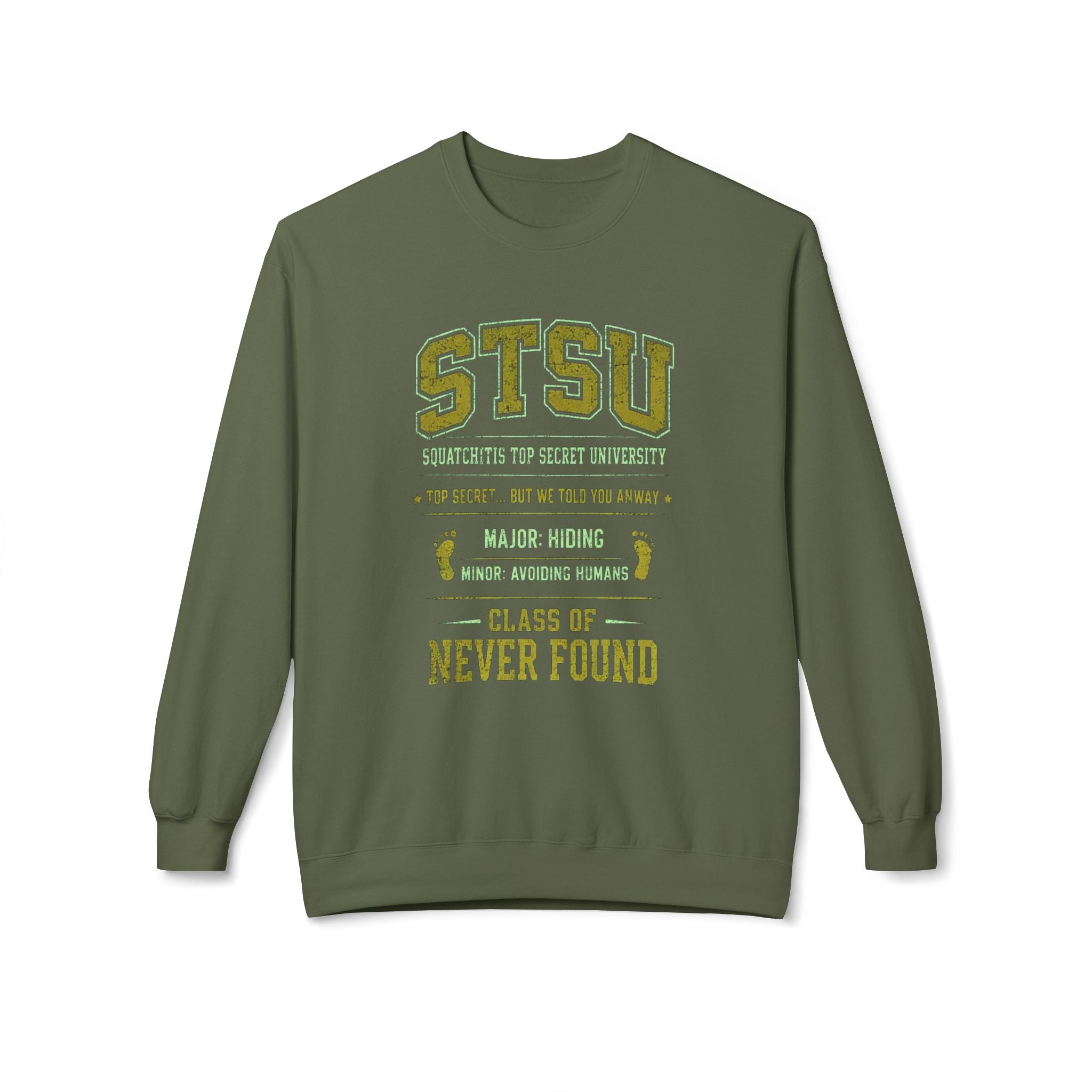 Bigfoot University Squatchitis Sweatshirt | STSU Top Secret