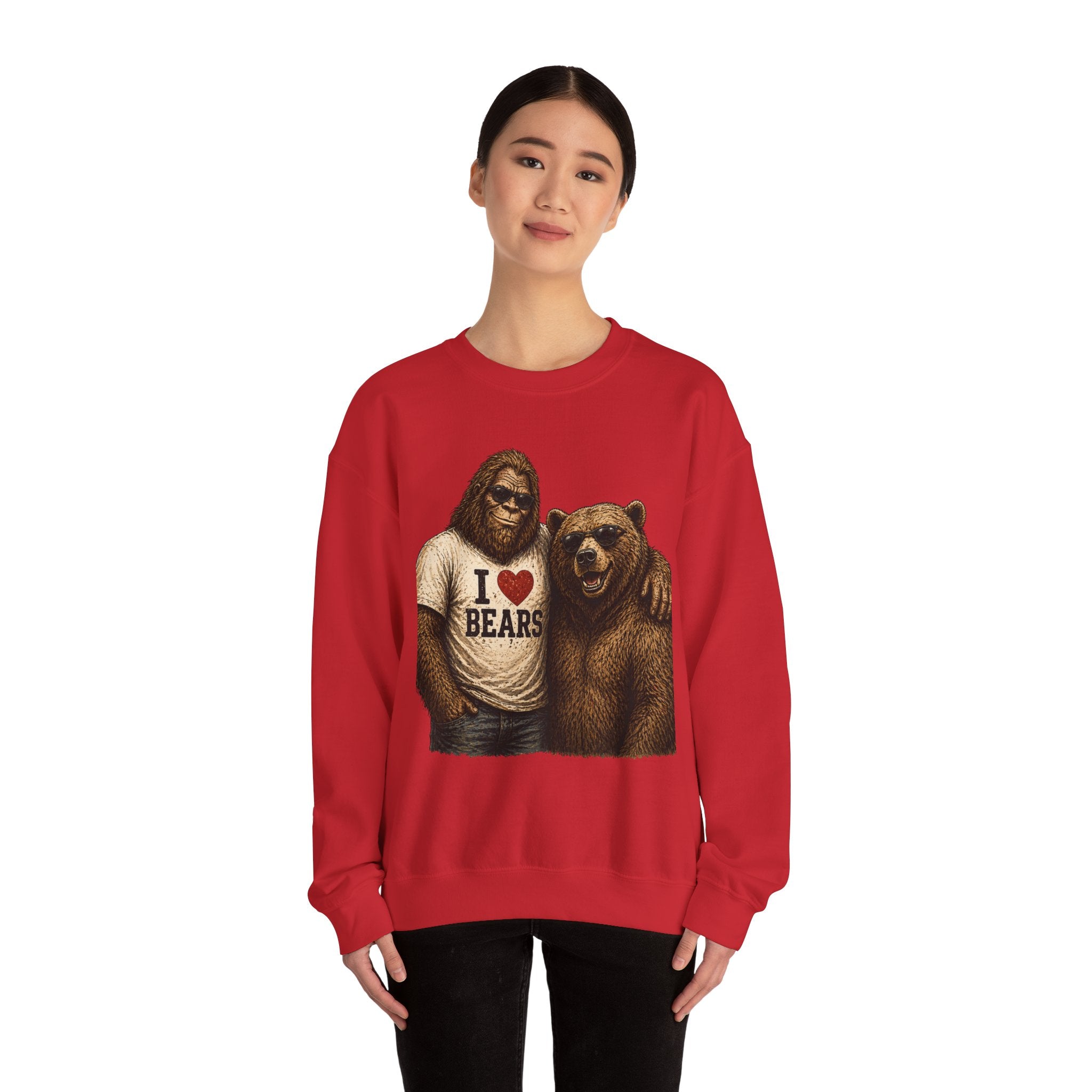 Squatchitis Top Secret University Bigfoot & son family Crewneck Sweatshirt