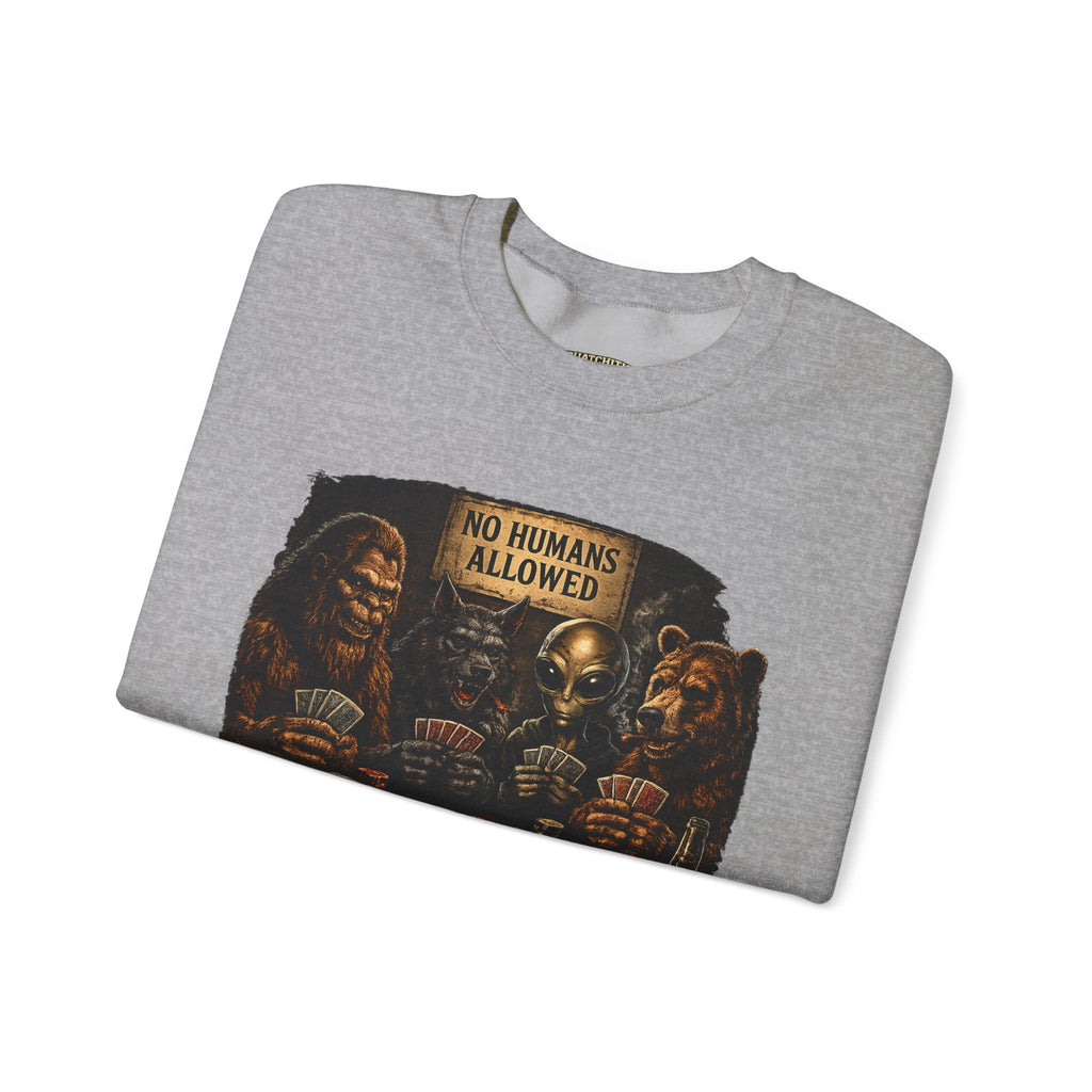 Squatchitis  Bigfoot & Gang Crewneck Sweatshirt
