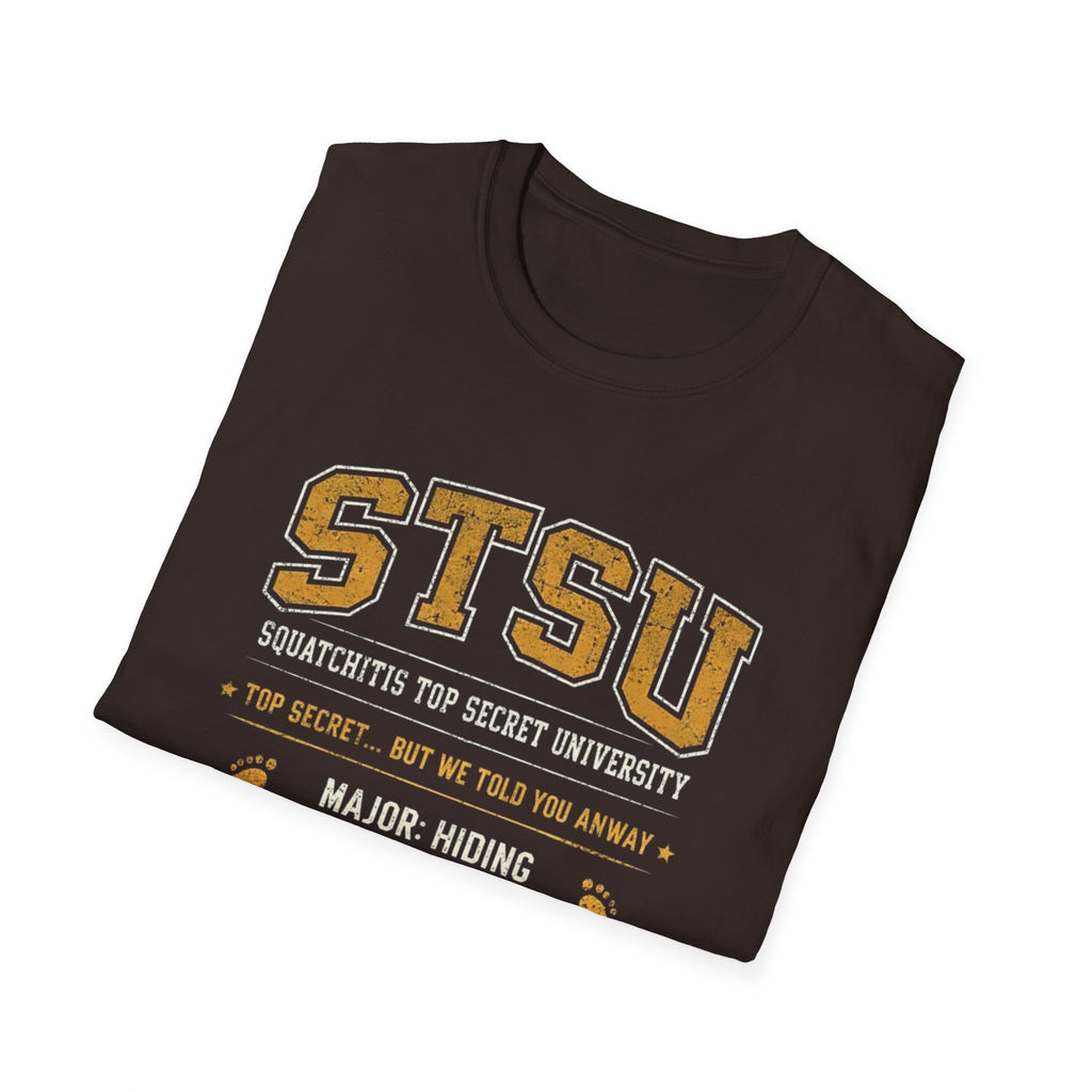 Squatchitis Bigfoot Top Secret University T-Shirt | Sasquatch College Tee