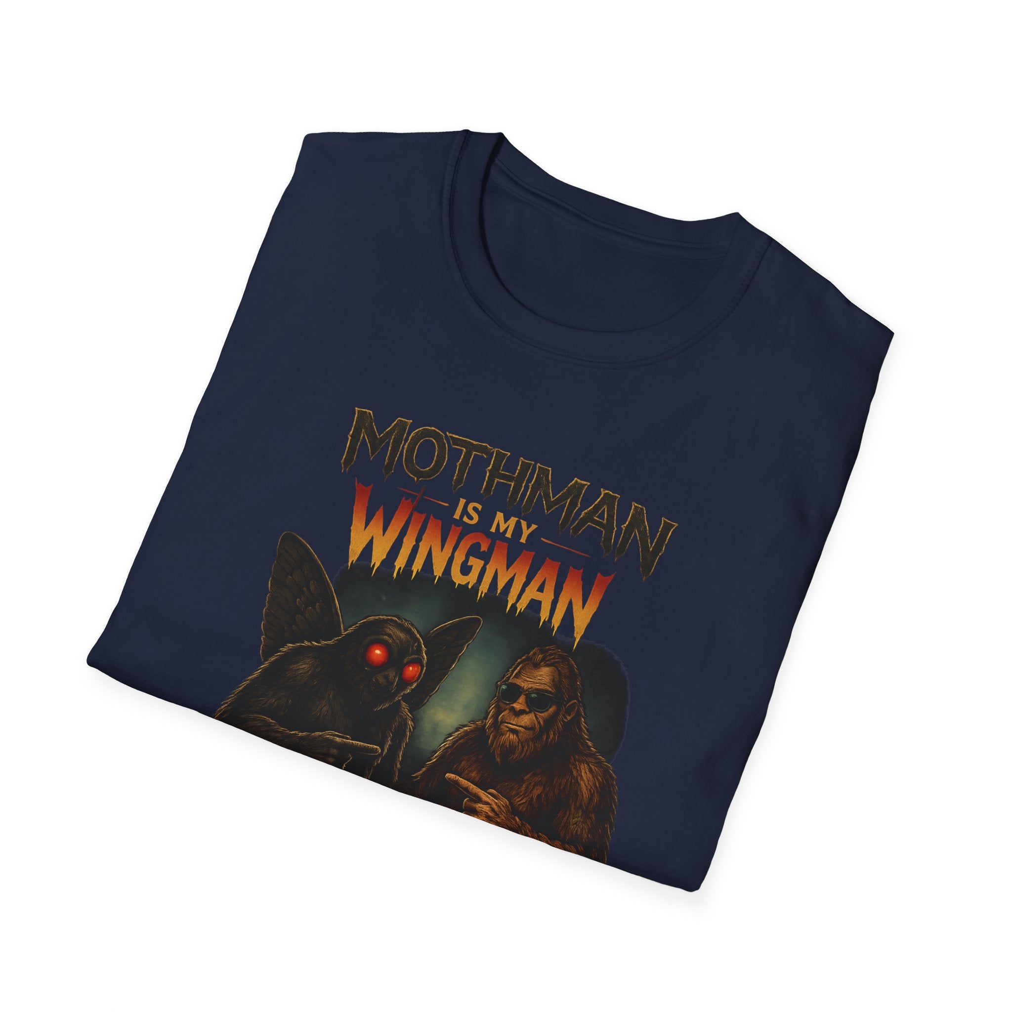 Bigfoot & Mothman Tee — Cryptid Duo Graphic T-Shirt