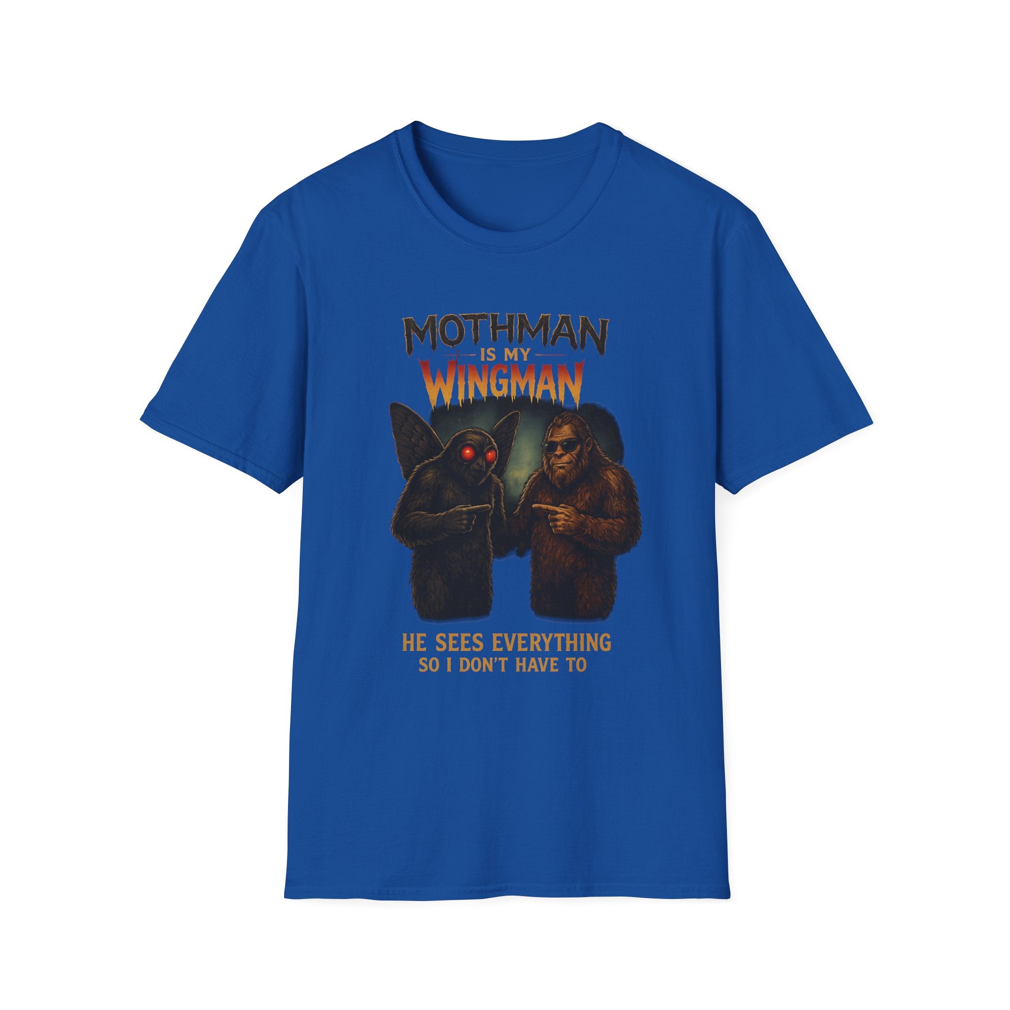 Bigfoot & Mothman Tee — Cryptid Duo Graphic T-Shirt