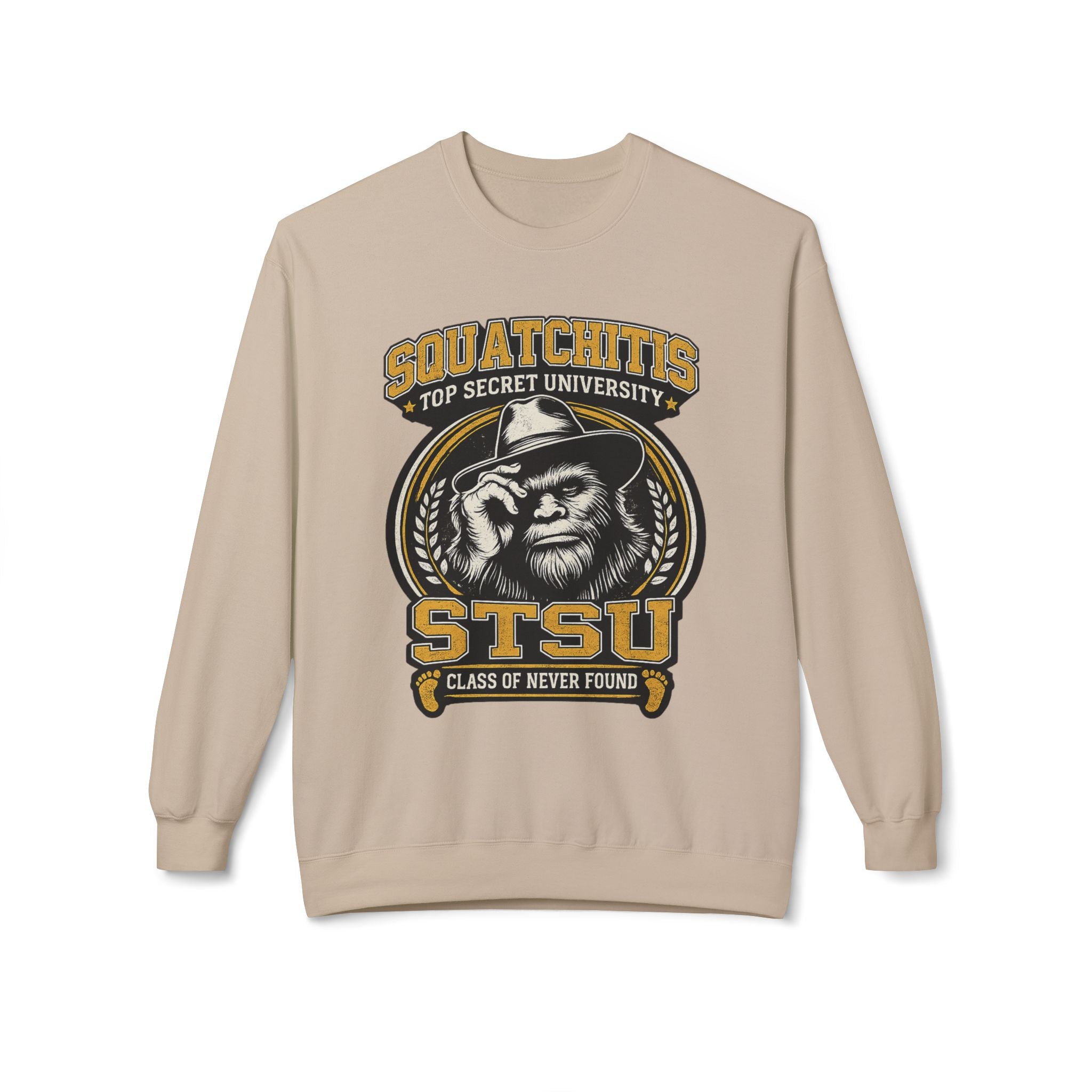 Squatchitis University Bigfoot Sweatshirt | Sasquatch Monster cryptid crewneck