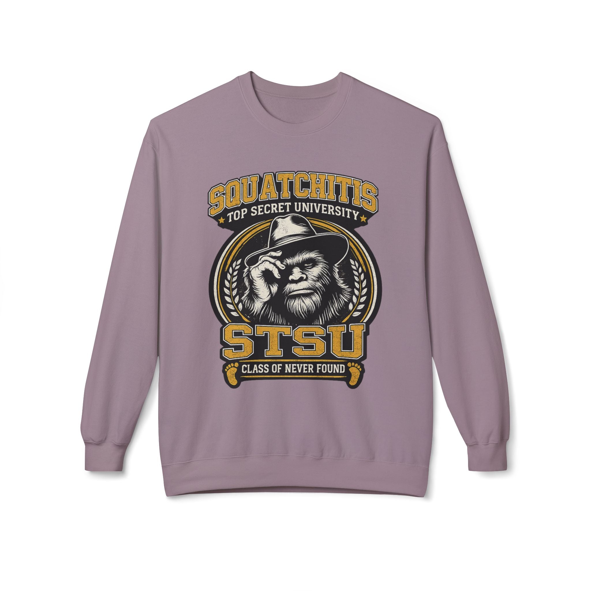 Squatchitis University Bigfoot Sweatshirt | Sasquatch Monster cryptid crewneck