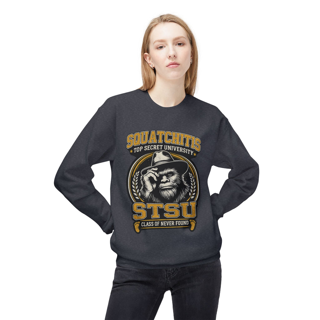 Squatchitis University Bigfoot Sweatshirt | Sasquatch Monster cryptid crewneck