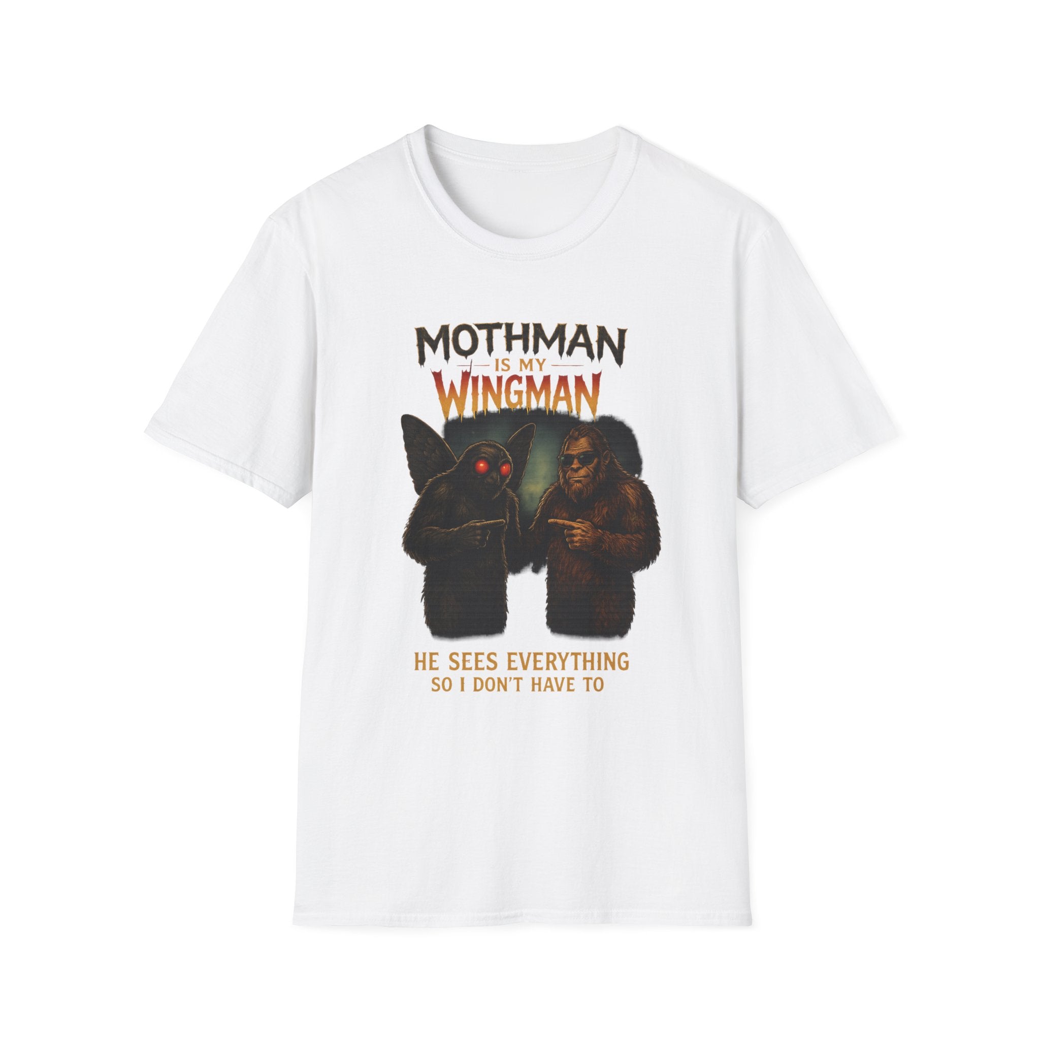 Bigfoot & Mothman Tee — Cryptid Duo Graphic T-Shirt