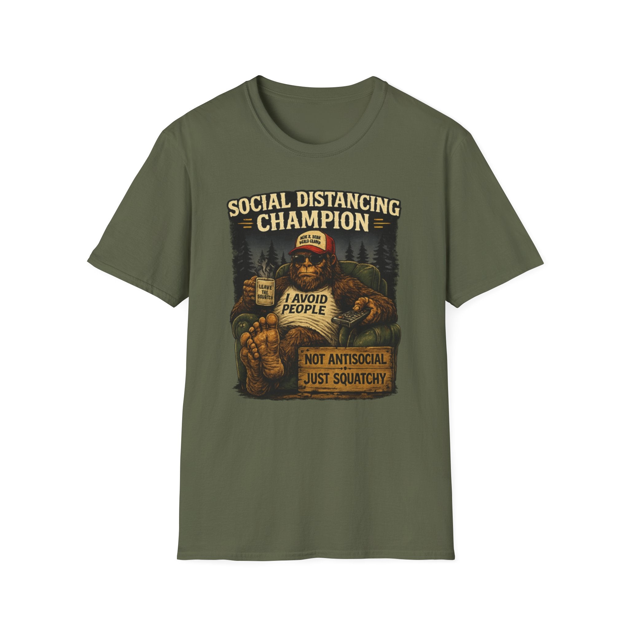 Bigfoot, I Avoid People, Not Antisocial — Just Squatchy T-Shirt