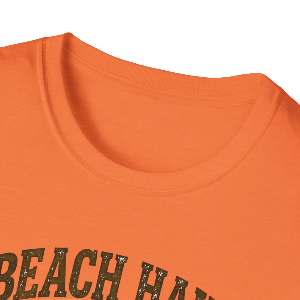 Bigfoot Beach Shirt T-Shirt — "Beach Hair Don't Care" with Hawaiian Bigfoot & Bear