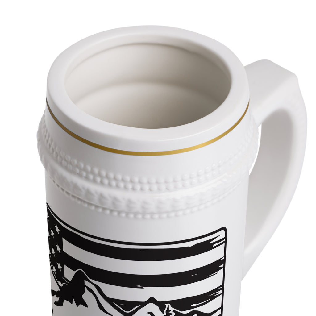 Bigfoot State Beer Stein Mug — Novelty Sasquatch Beer Stein