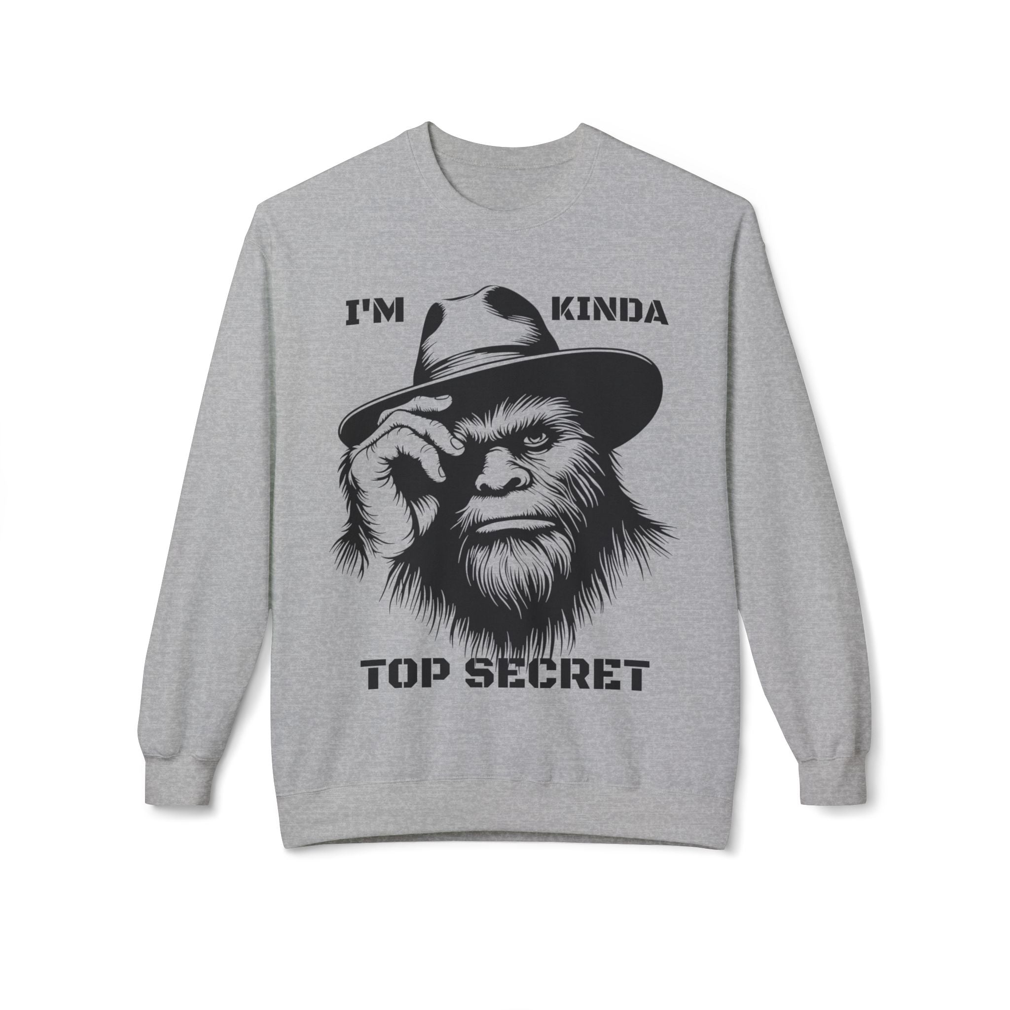 Top Secret Bigfoot Sweatshirt | Funny Sasquatch Crewneck
