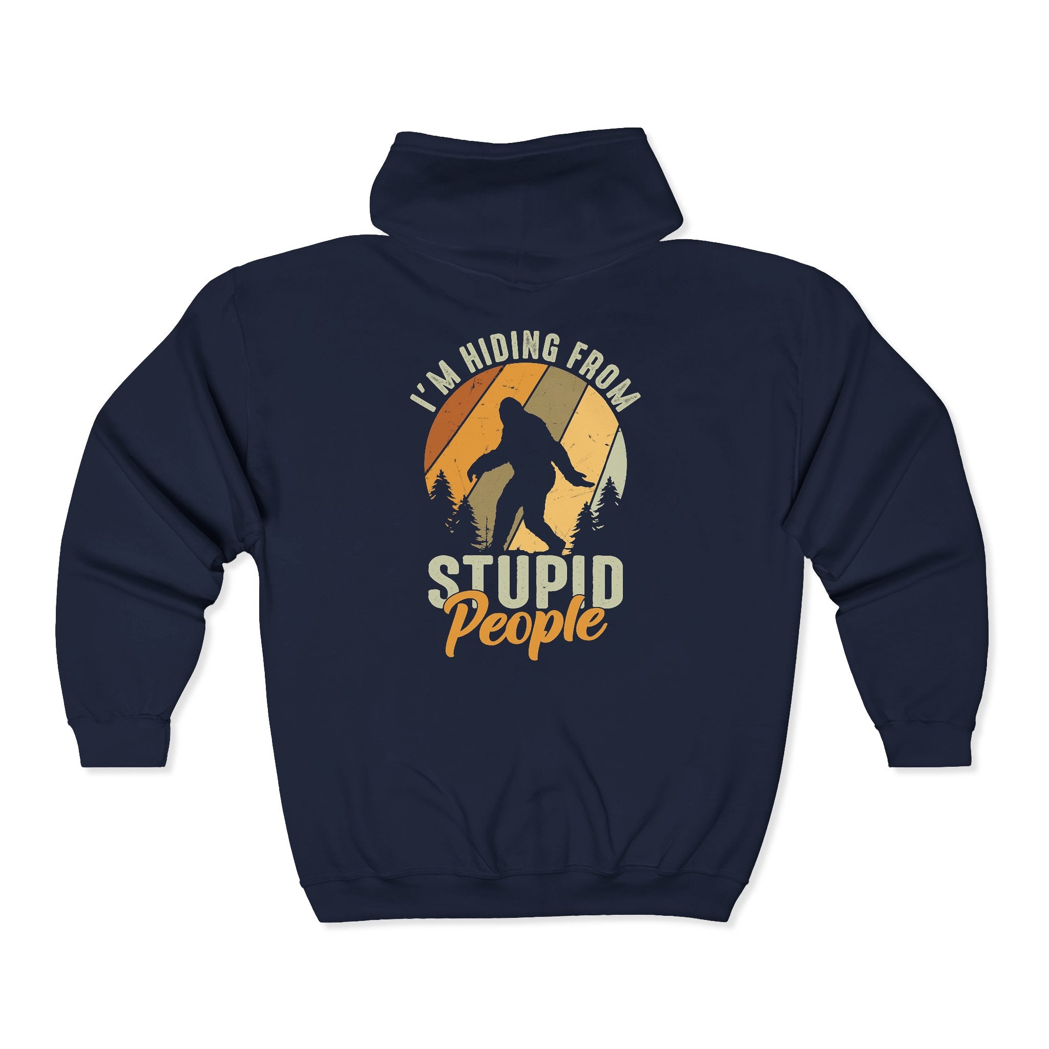 Bigfoot Hiding - Heavy Blend™ Full Zip Hooded Sweatshirt