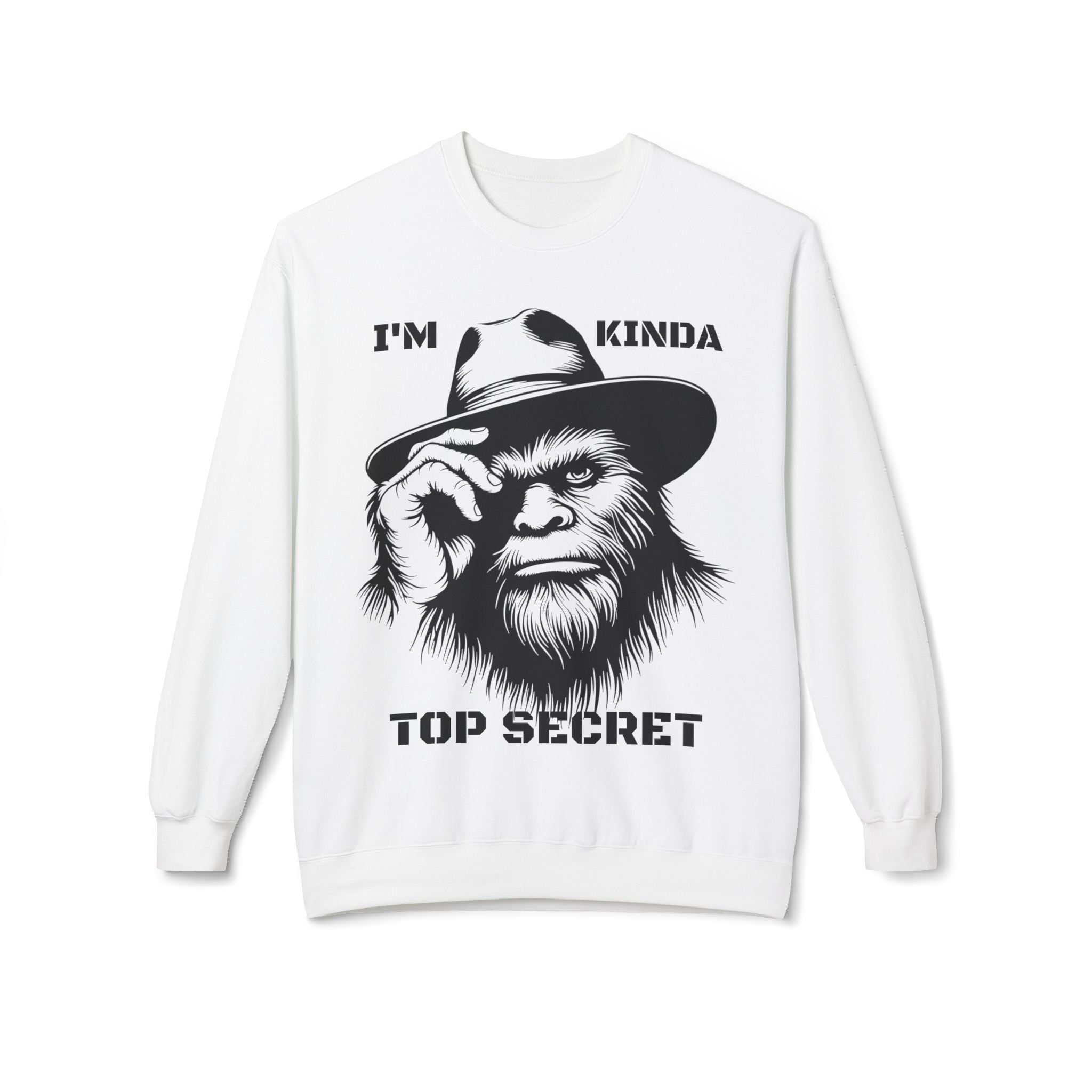 Top Secret Bigfoot Sweatshirt | Funny Sasquatch Crewneck