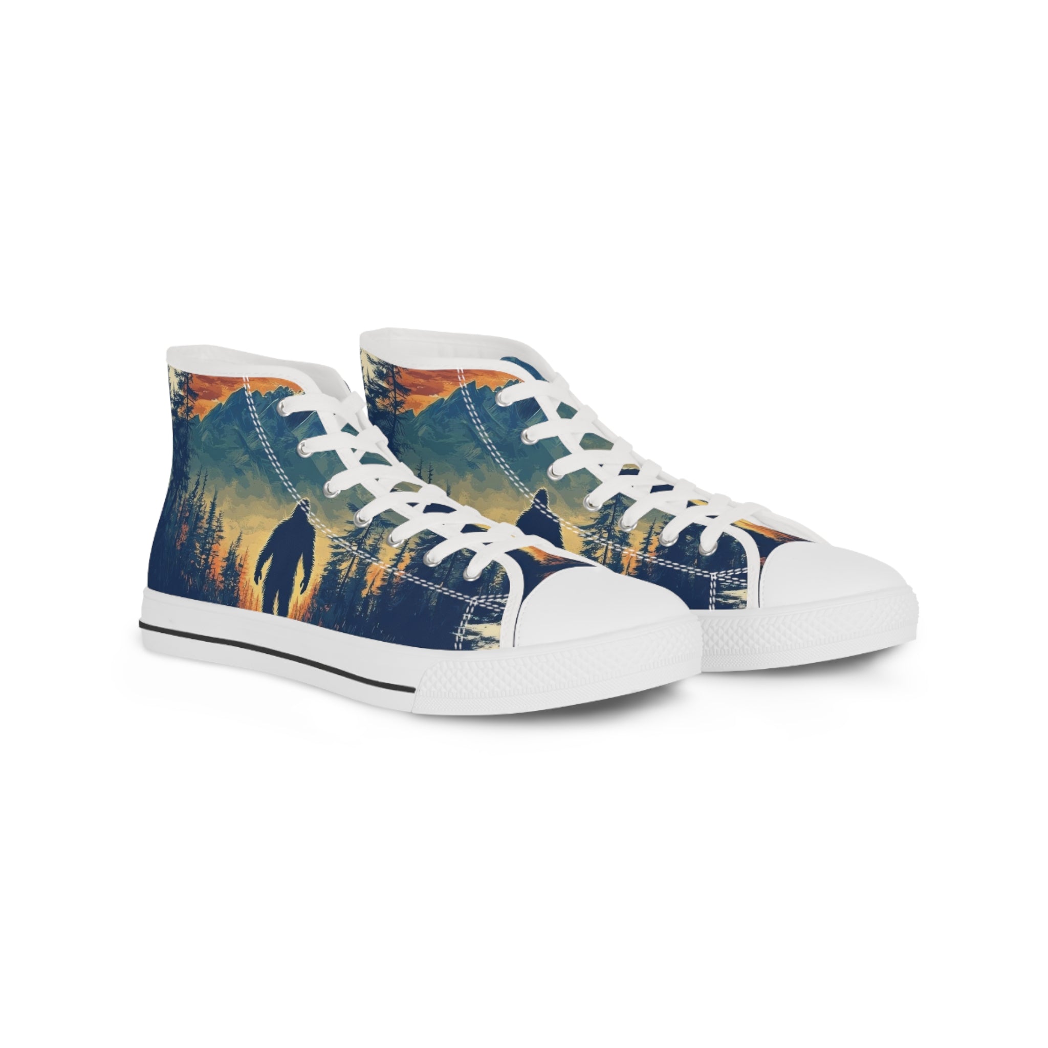 Bigfoot Mountain Sneakers Men's High Top Sneakers | Forest Hiking Footwear