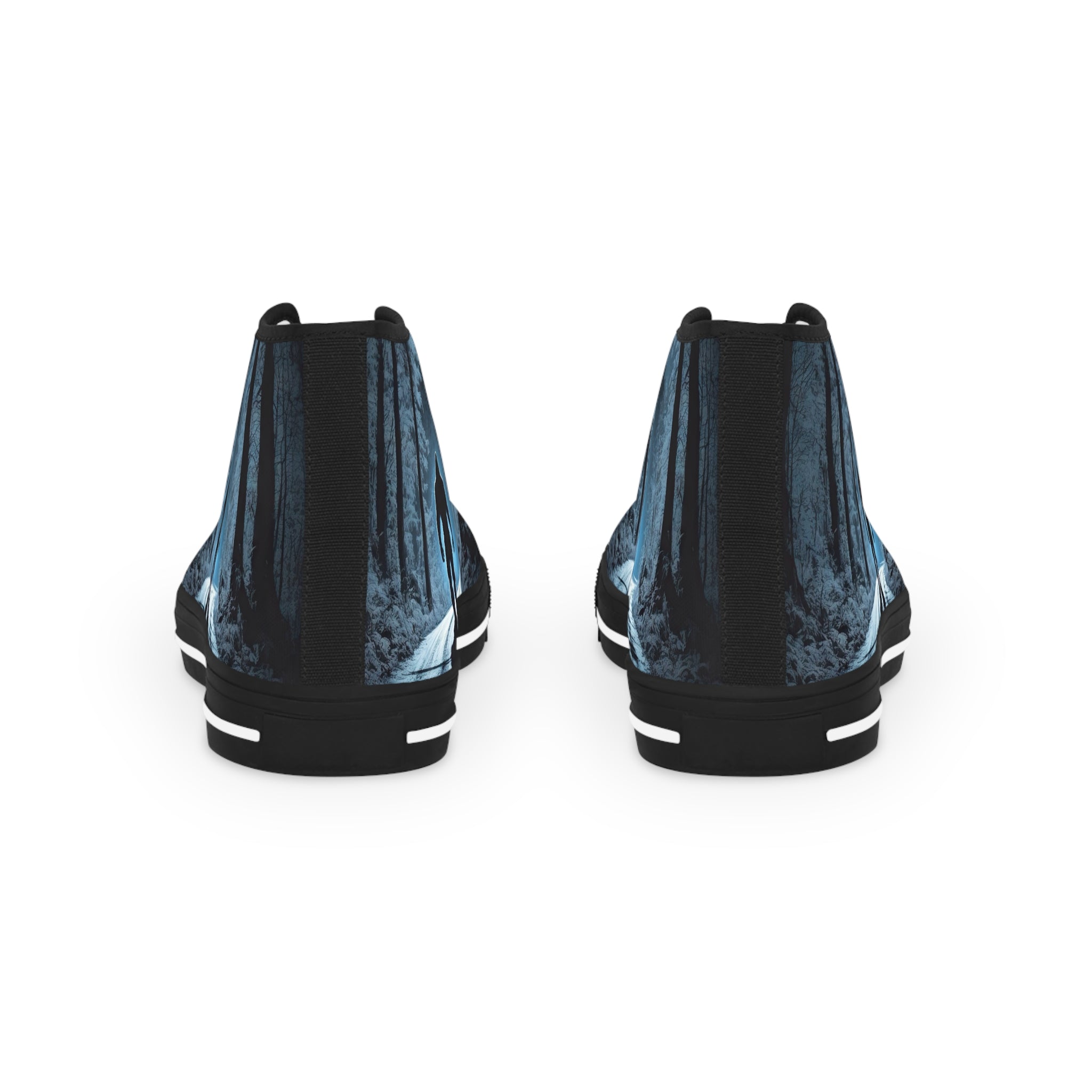 Bigfoot Moonlight Walk Men's High Top Sneakers | Forest Road Silhouette