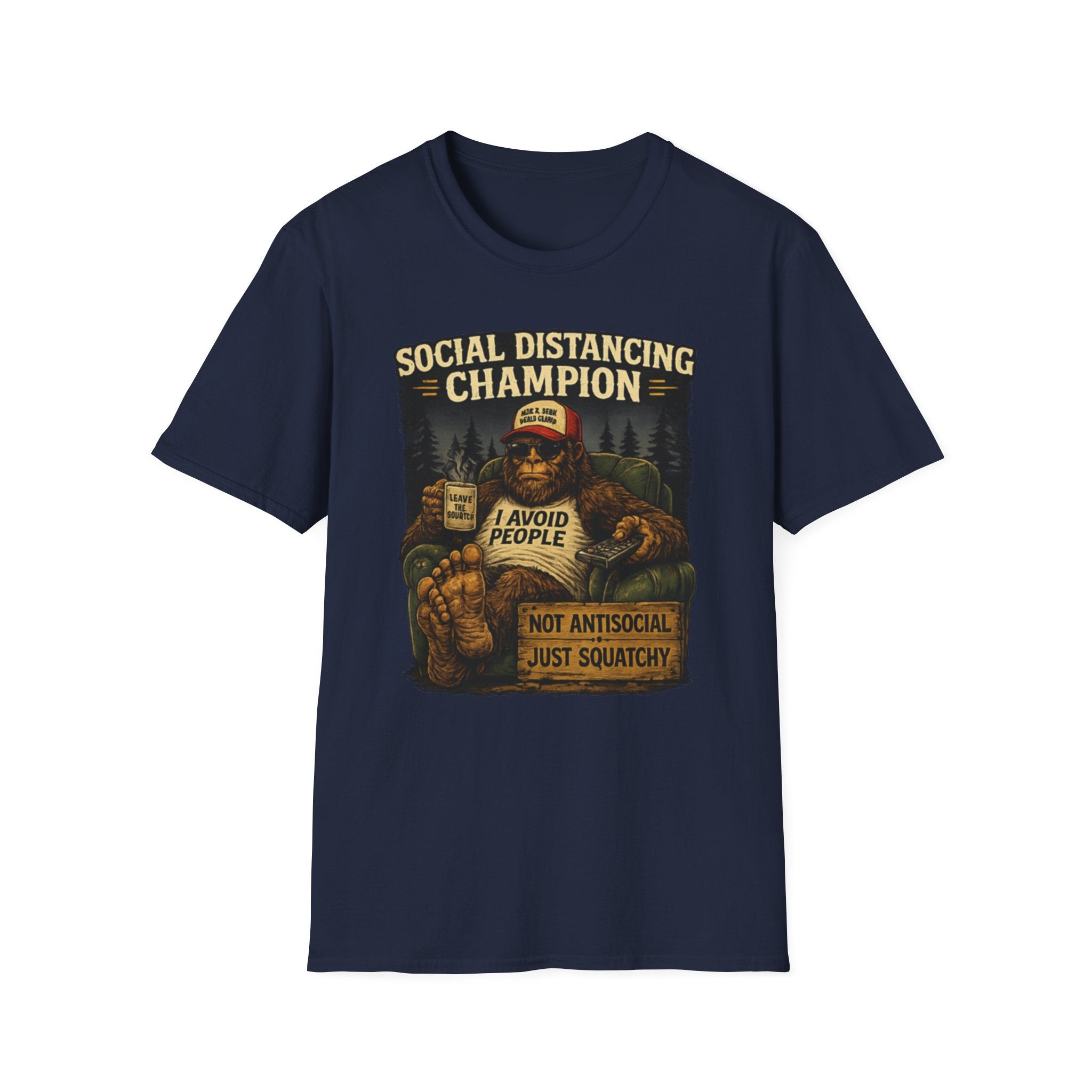 Bigfoot, I Avoid People, Not Antisocial — Just Squatchy T-Shirt