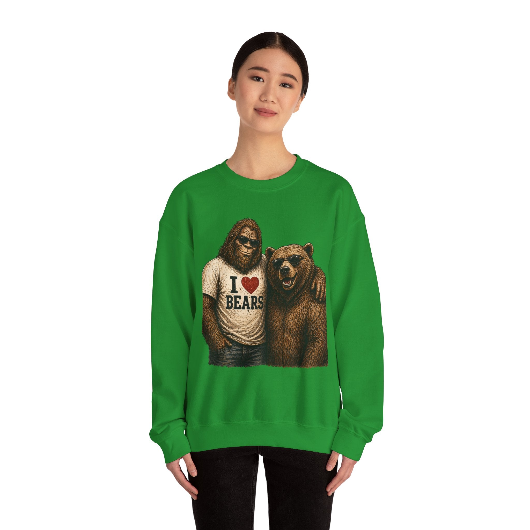 Squatchitis Top Secret University Bigfoot & son family Crewneck Sweatshirt