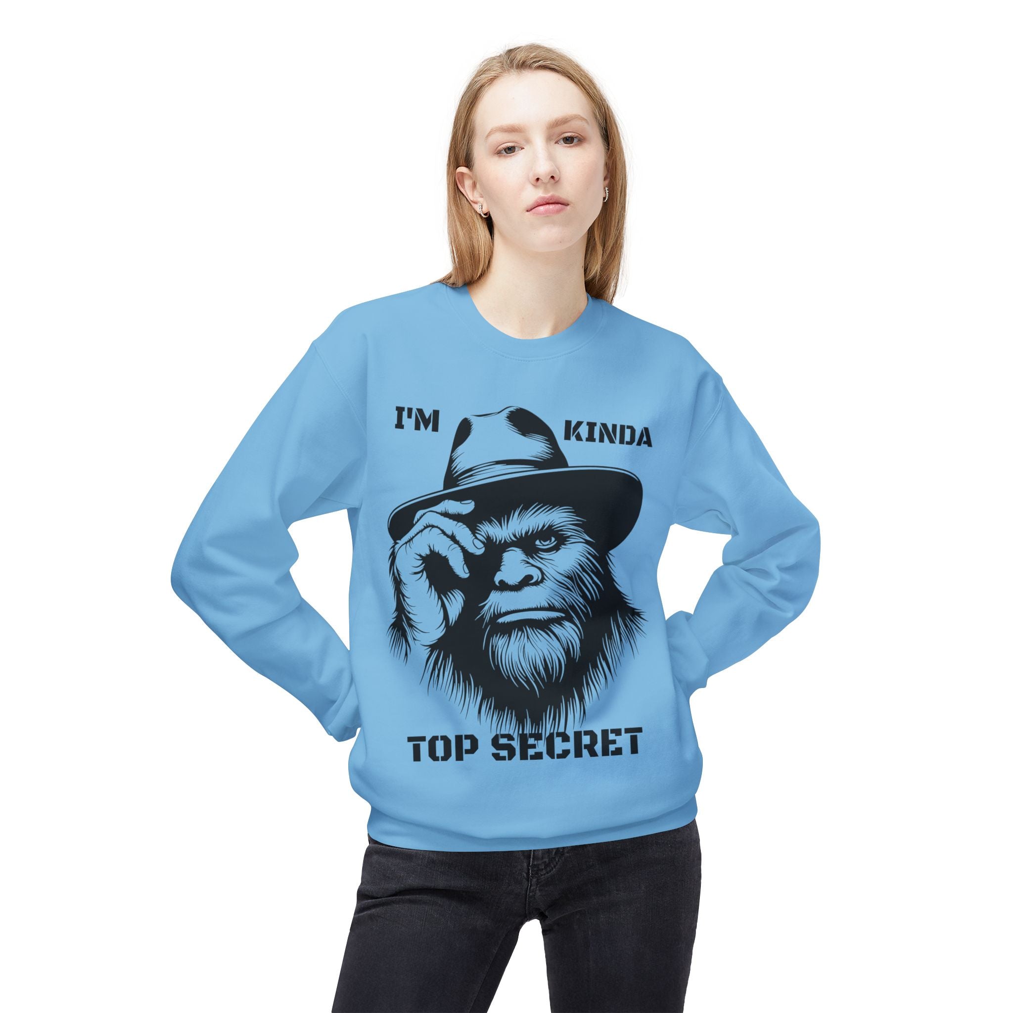Top Secret Bigfoot Sweatshirt | Funny Sasquatch Crewneck