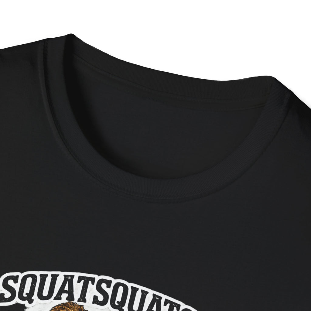 Bigfoot Leg Day T-Shirt — "Squat Squatch" Gym Humor with Beer Buddy
