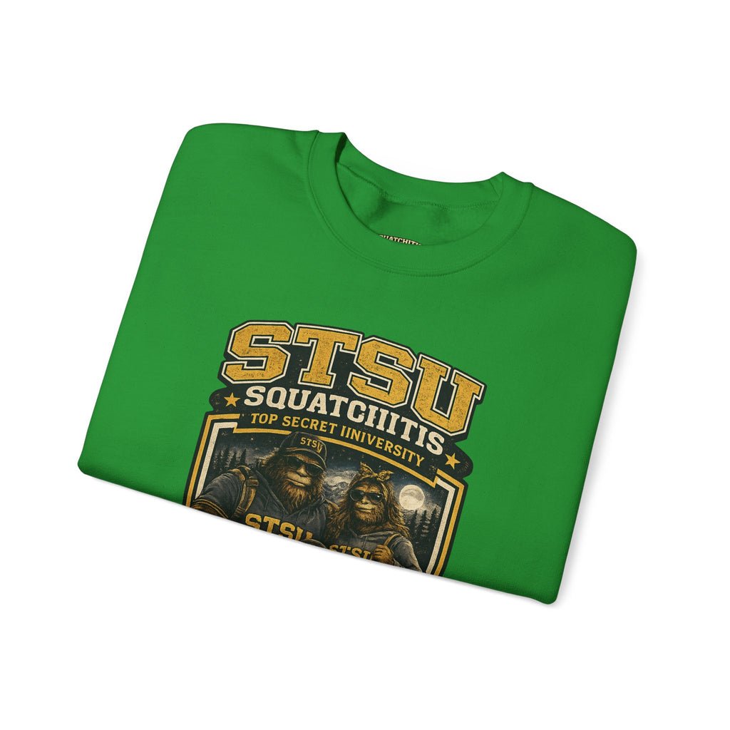 Squatchitis Top Secret University Bigfoot family Crewneck Sweatshirt