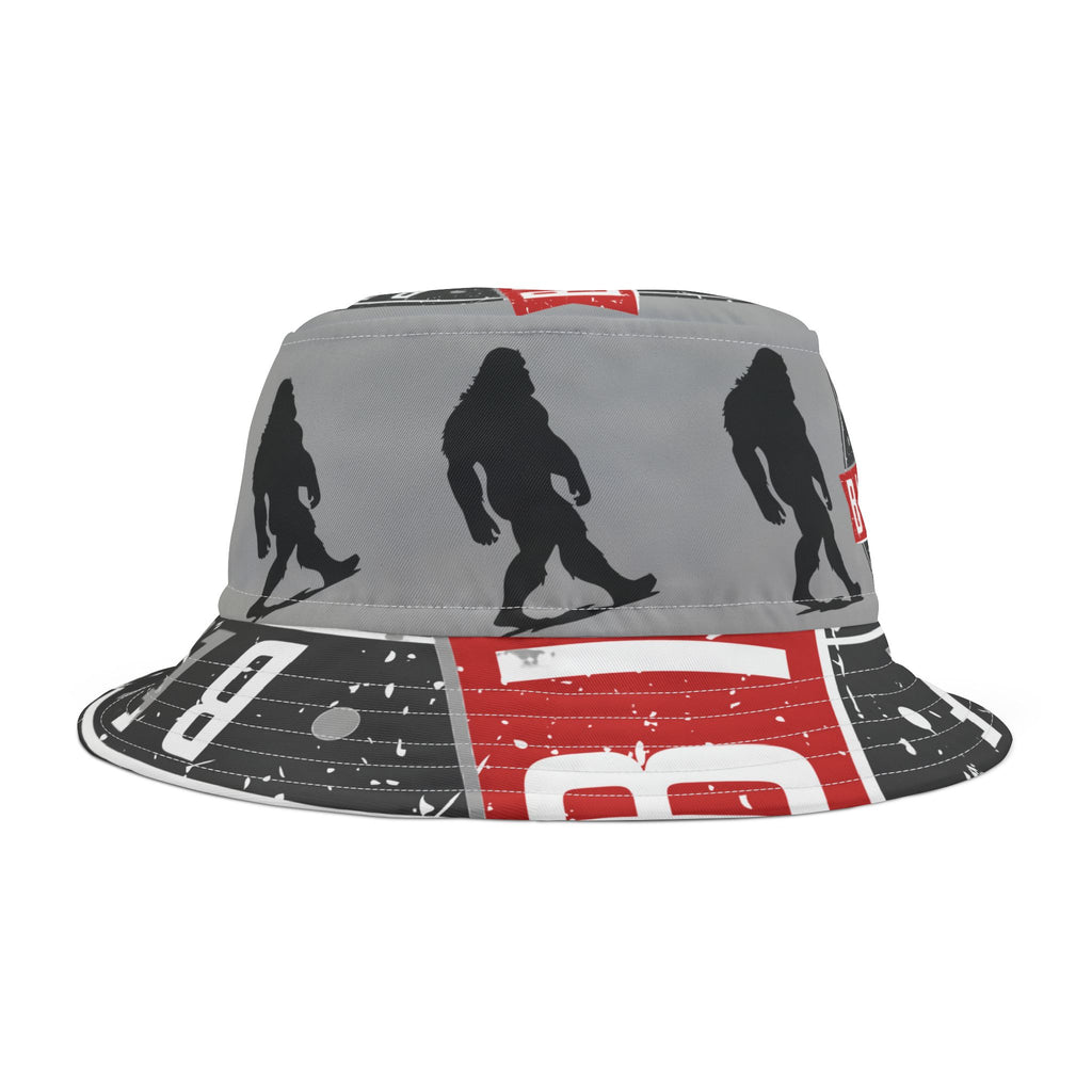 Bigfoot, Sasquatch, Bigfoot hat, fisherman hat, Bucket Hat (AOP)