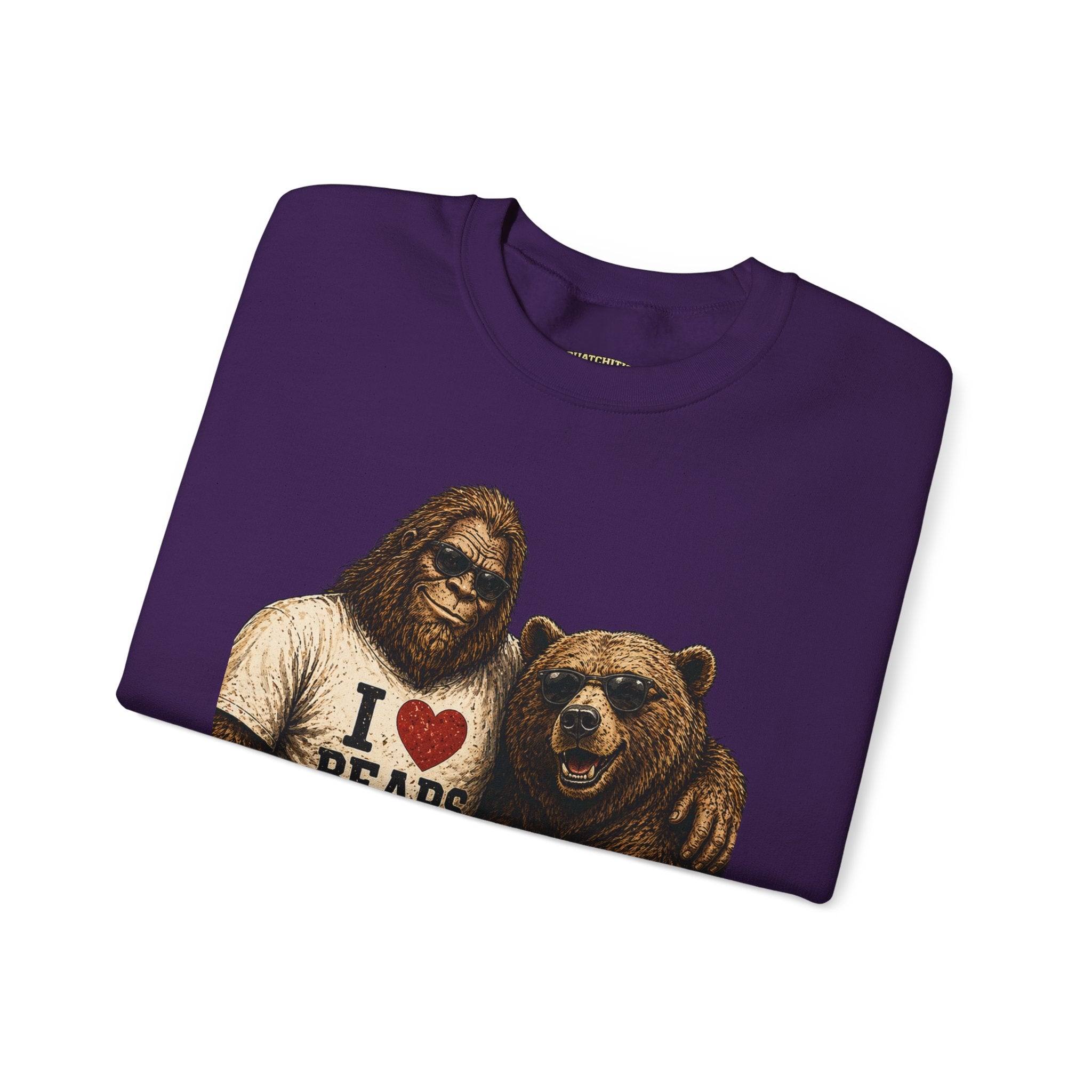 Squatchitis Top Secret University Bigfoot & son family Crewneck Sweatshirt