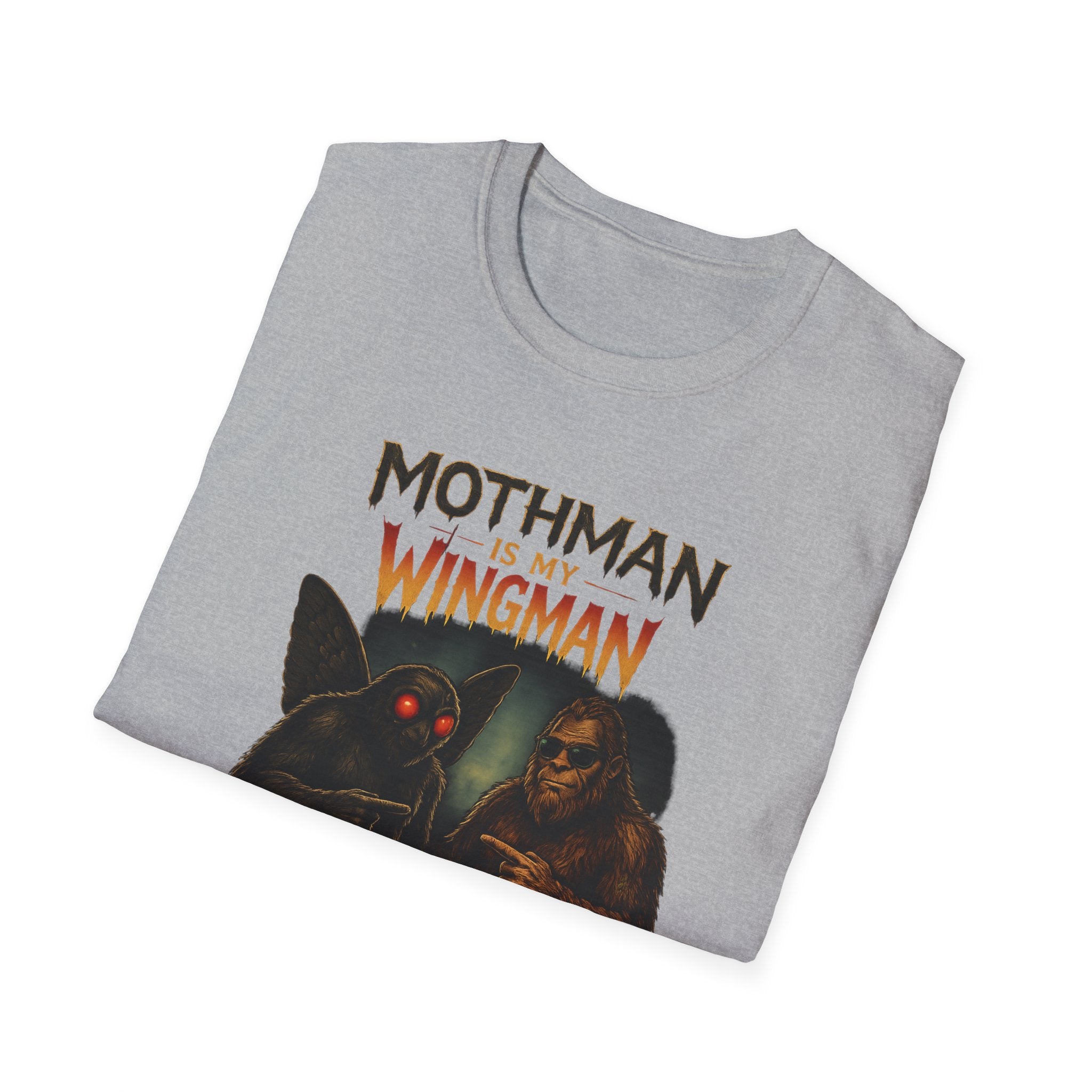 Bigfoot & Mothman Tee — Cryptid Duo Graphic T-Shirt