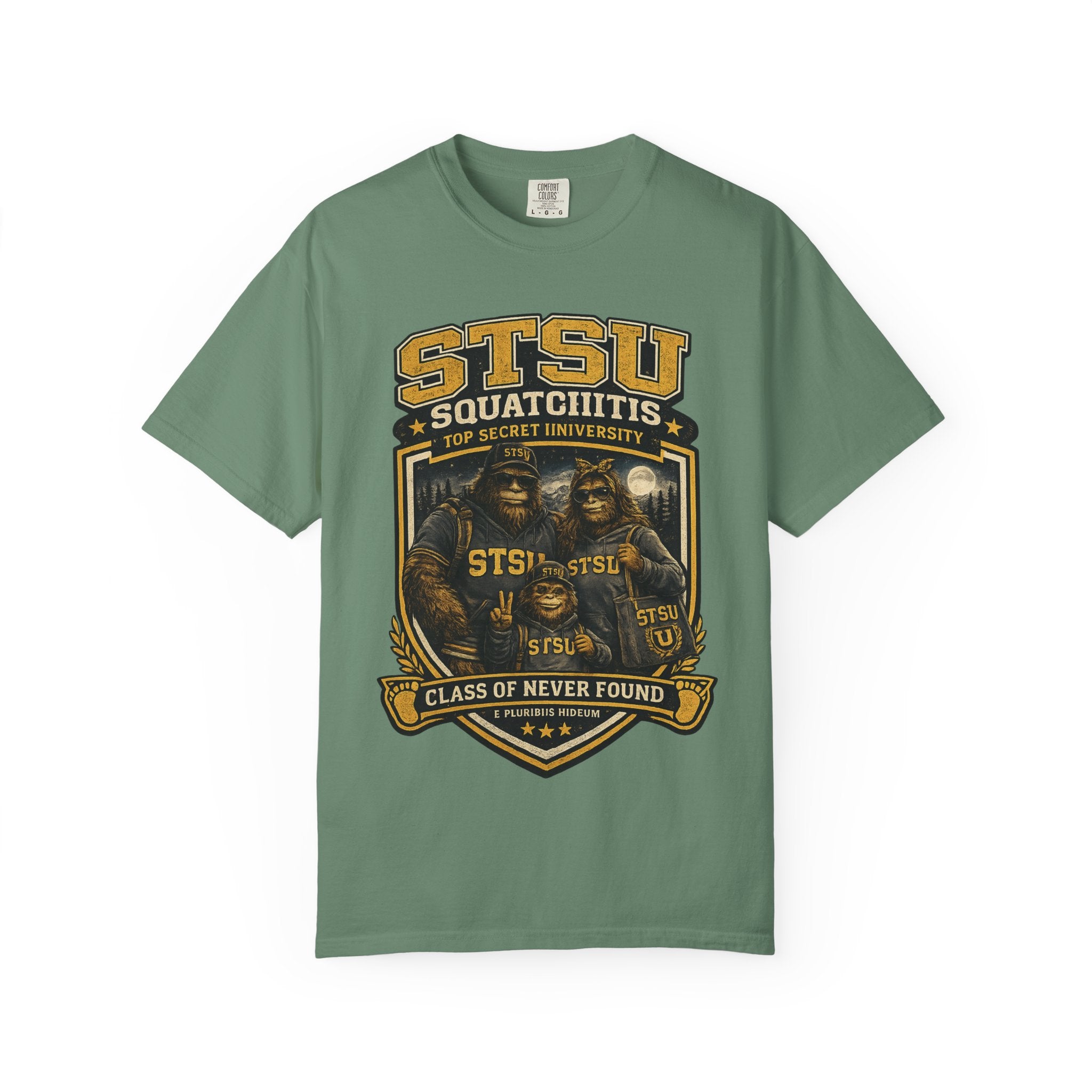 Bigfoot Sasquatch University family Shirt | Squatchitis Top Secret College Tee