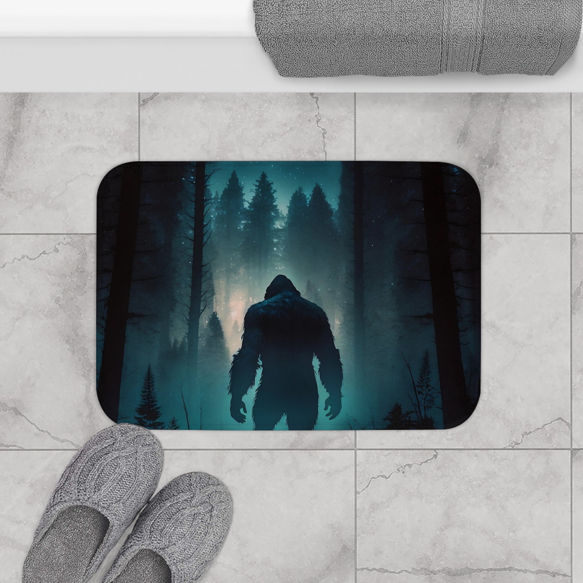 Bigfoot, Sasquatch, Bigfoot gifts, Bath Mat