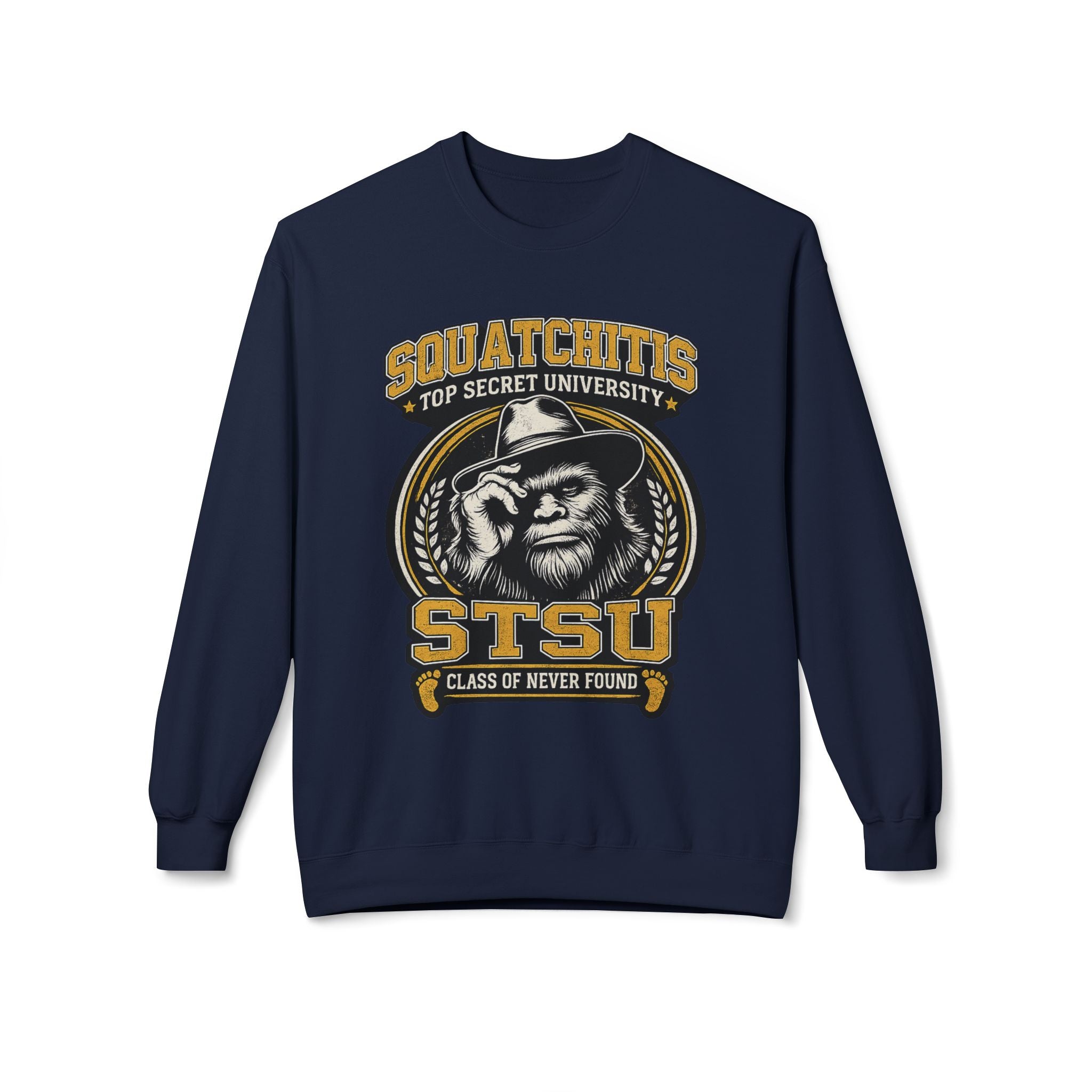 Squatchitis University Bigfoot Sweatshirt | Sasquatch Monster cryptid crewneck