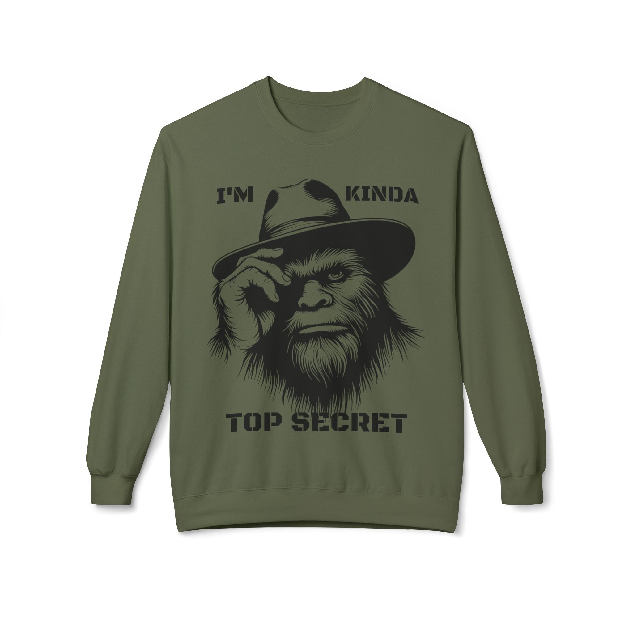 Top Secret Bigfoot Sweatshirt | Funny Sasquatch Crewneck