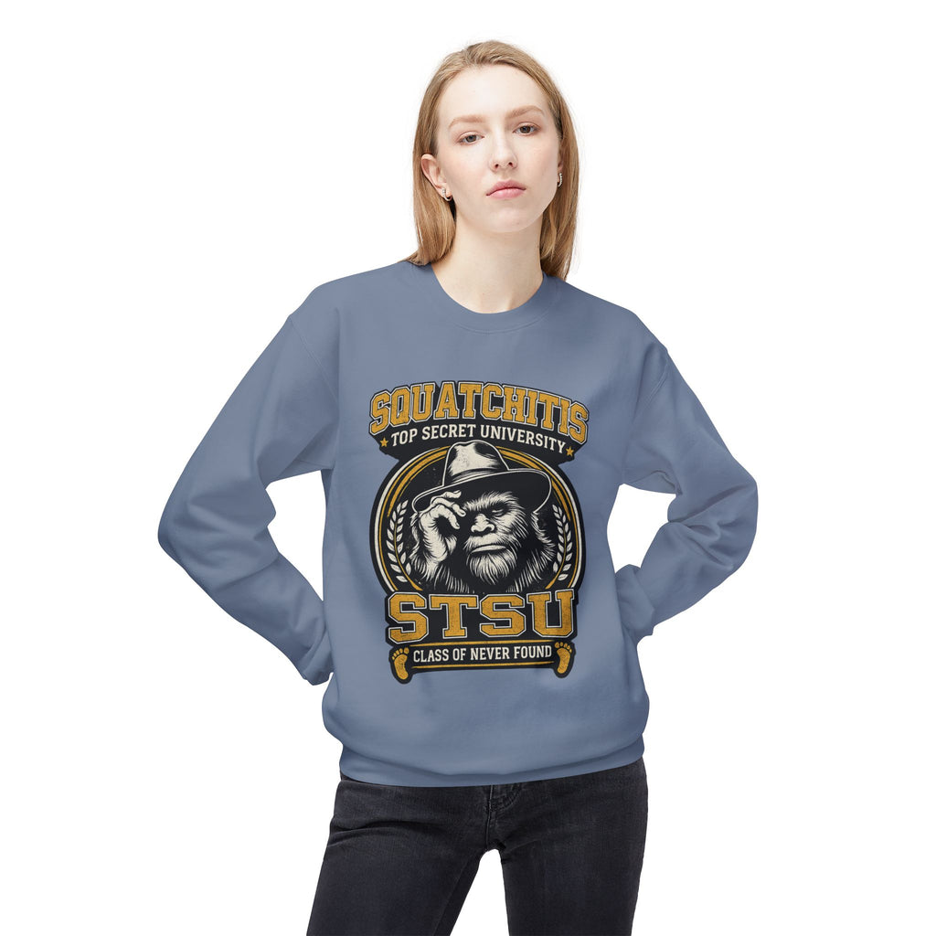 Squatchitis University Bigfoot Sweatshirt | Sasquatch Monster cryptid crewneck