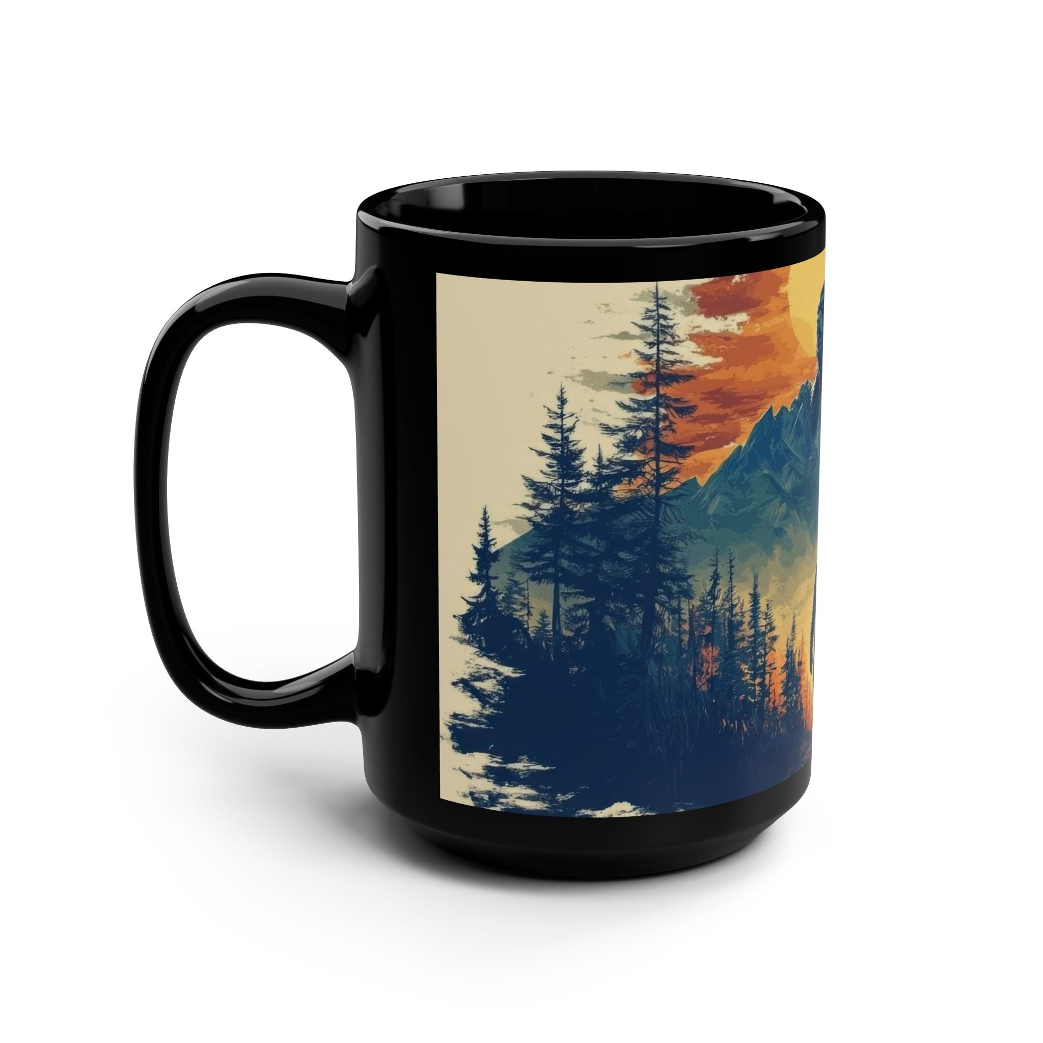 Bigfoot, Sasquatch, Bigfoot gifts, Bigfoot cup, Bigfoot mug, Coffee Mugs, 15oz