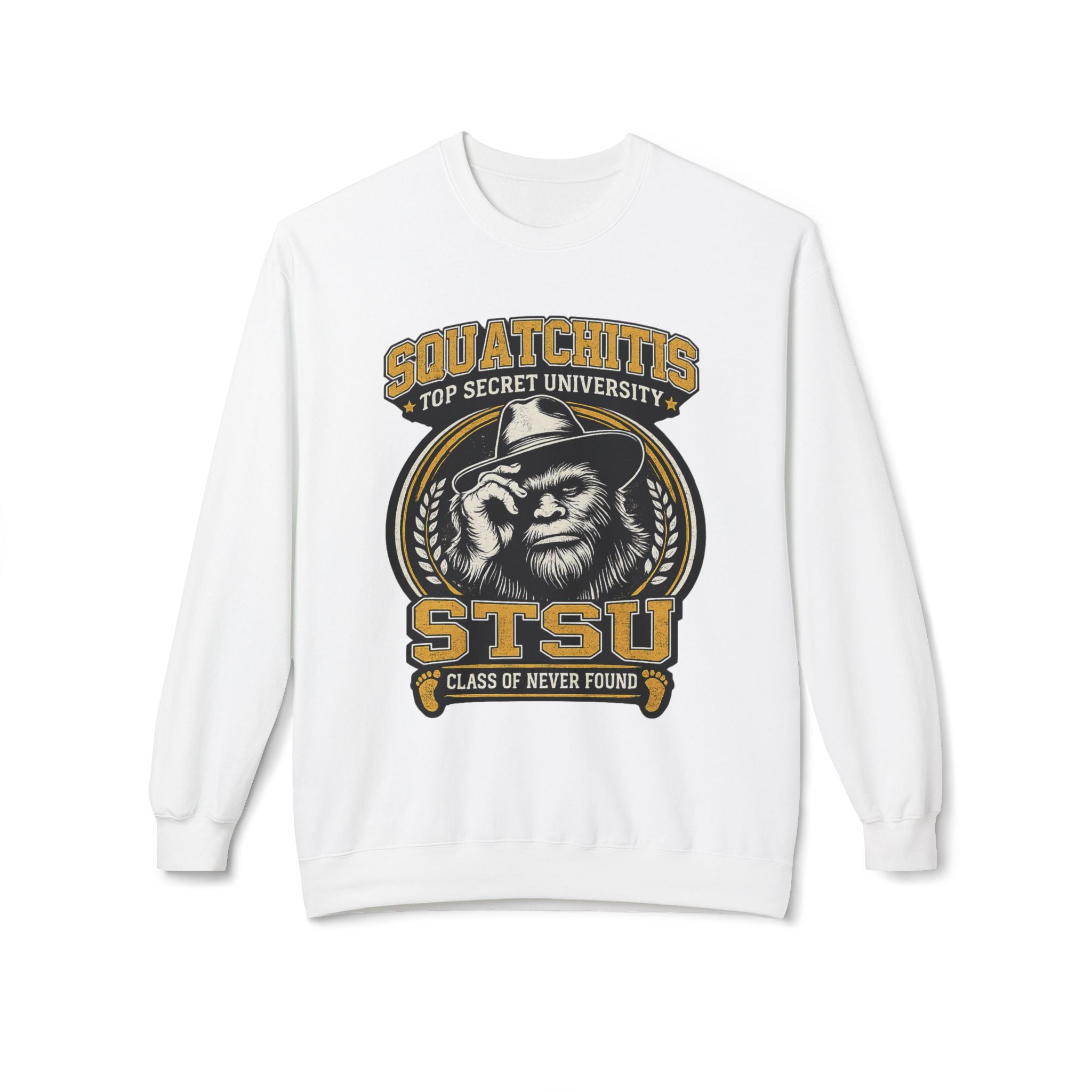 Squatchitis University Bigfoot Sweatshirt | Sasquatch Monster cryptid crewneck