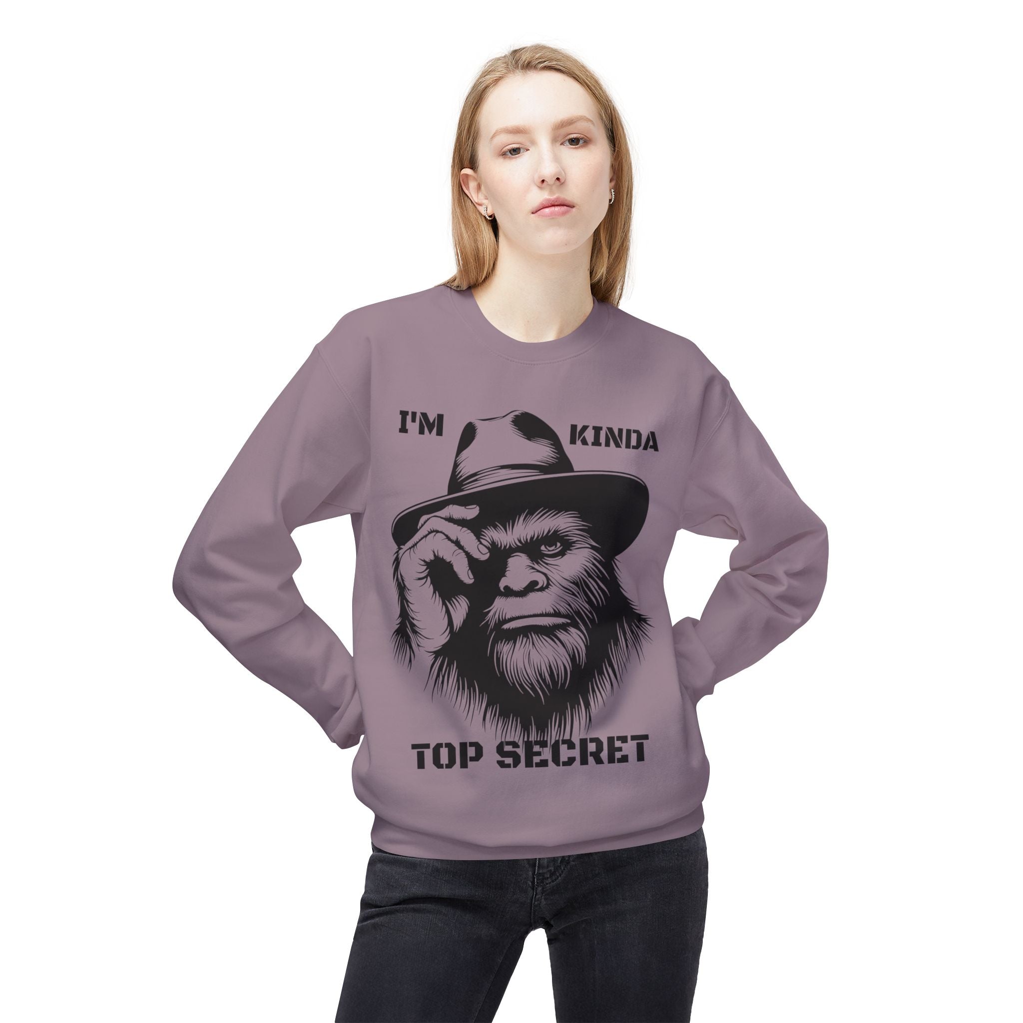 Top Secret Bigfoot Sweatshirt | Funny Sasquatch Crewneck