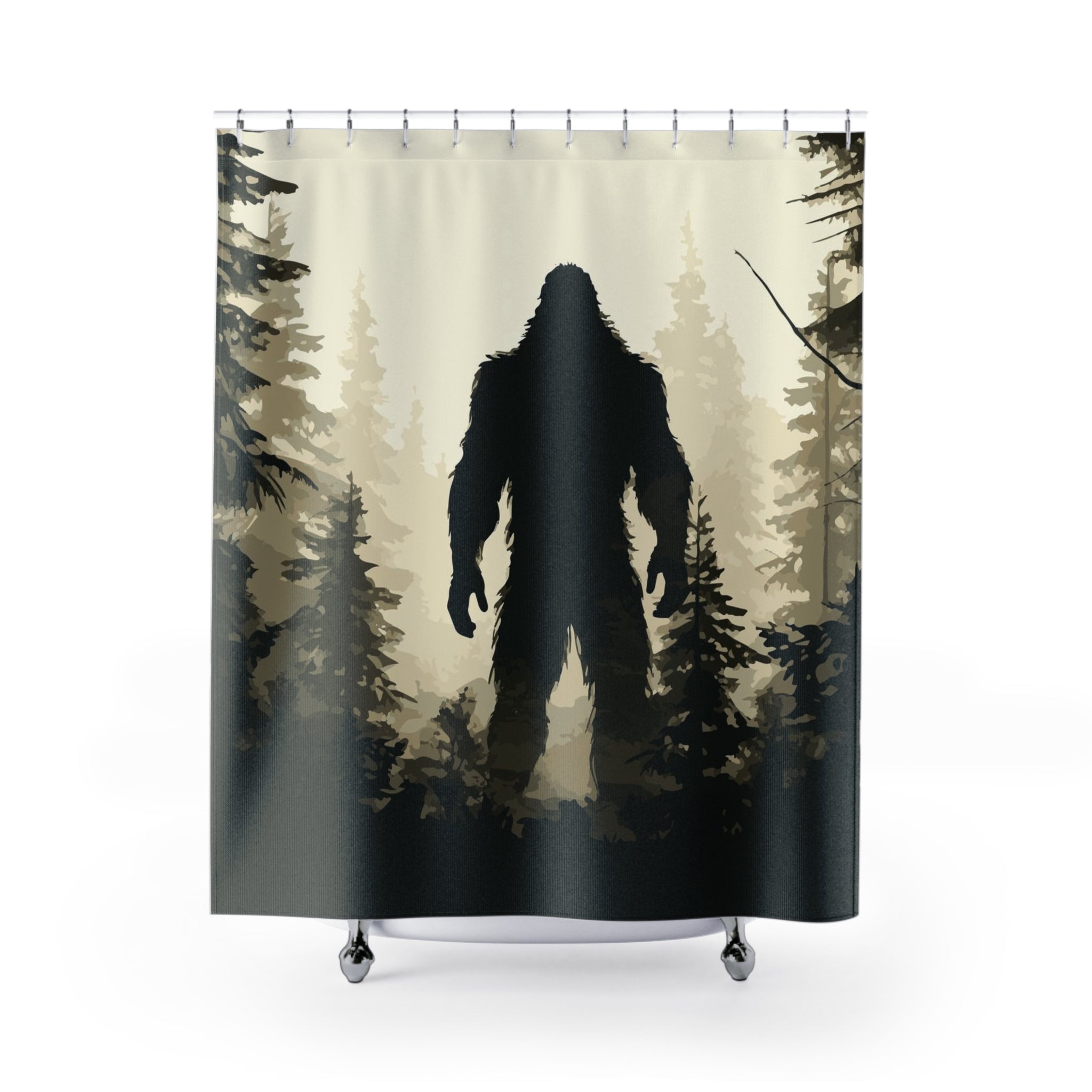 Bigfoot, Sasquatch, Shower Curtains 71"X74"